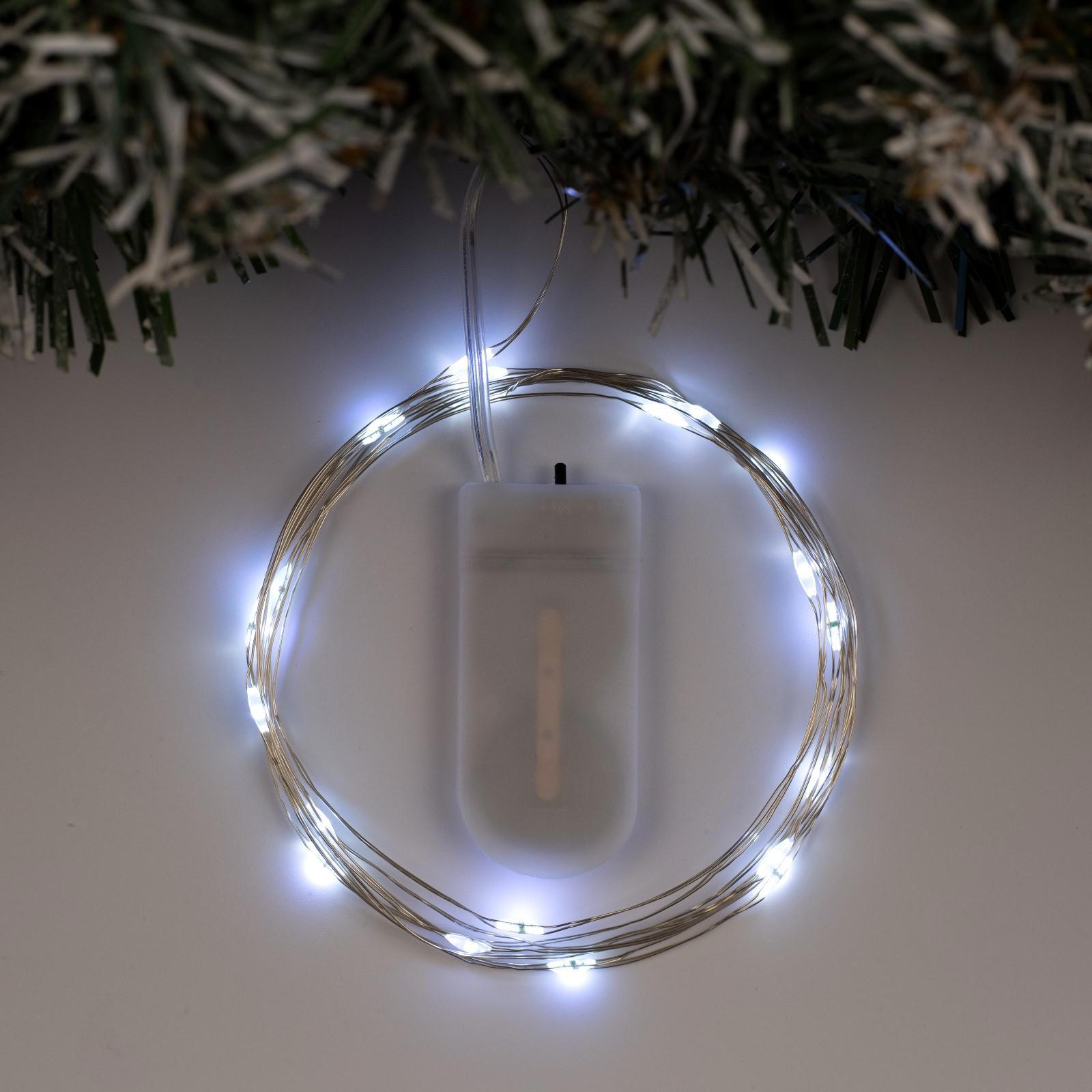 Изображение товара Электрогирлянда комнатная Luazon lighting 2 м 20 LED IP20 серебристая