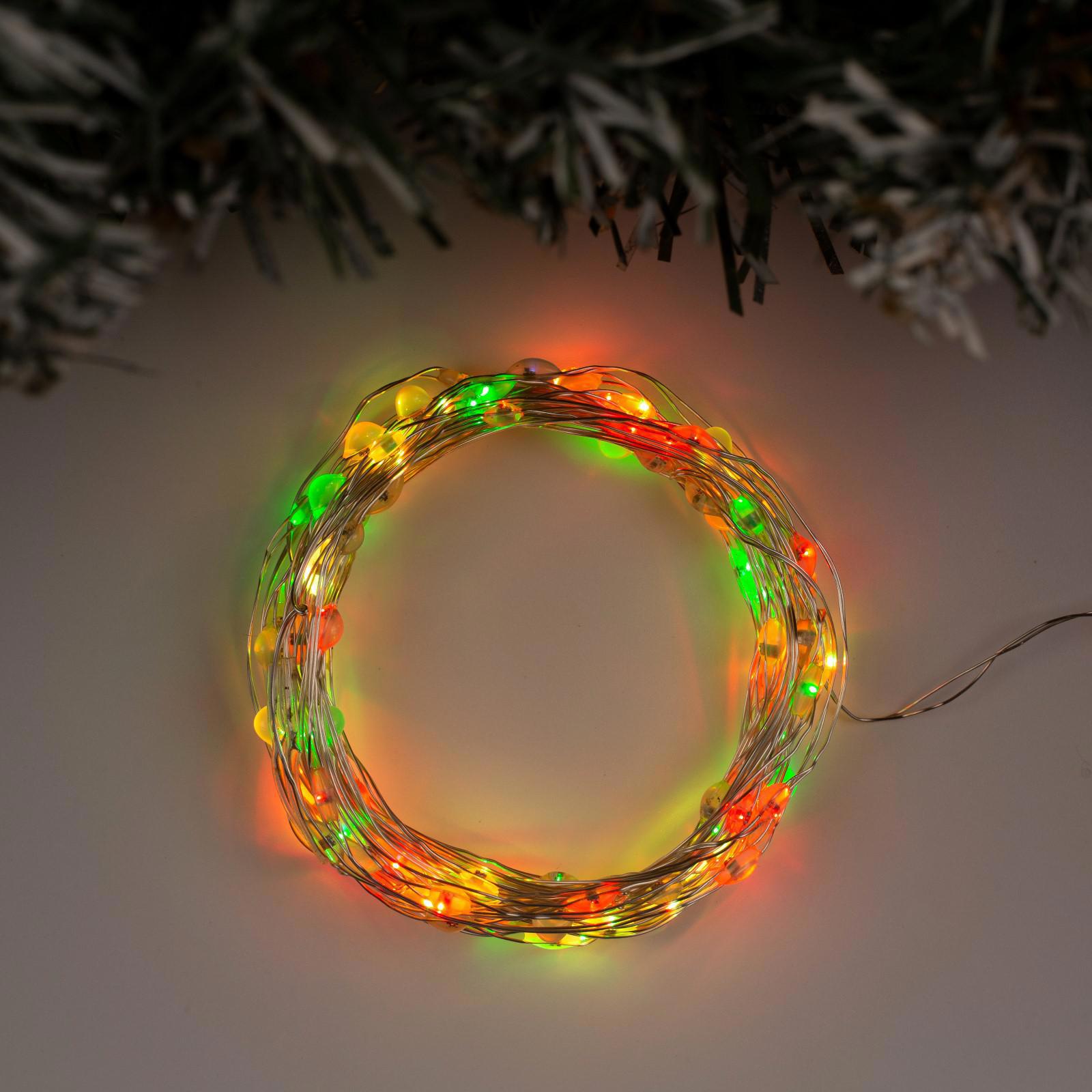 Изображение товара Электрогирлянда комнатная Luazon lighting 5198331 роса 5 м 100 ламп прозрачный 2 режима работы