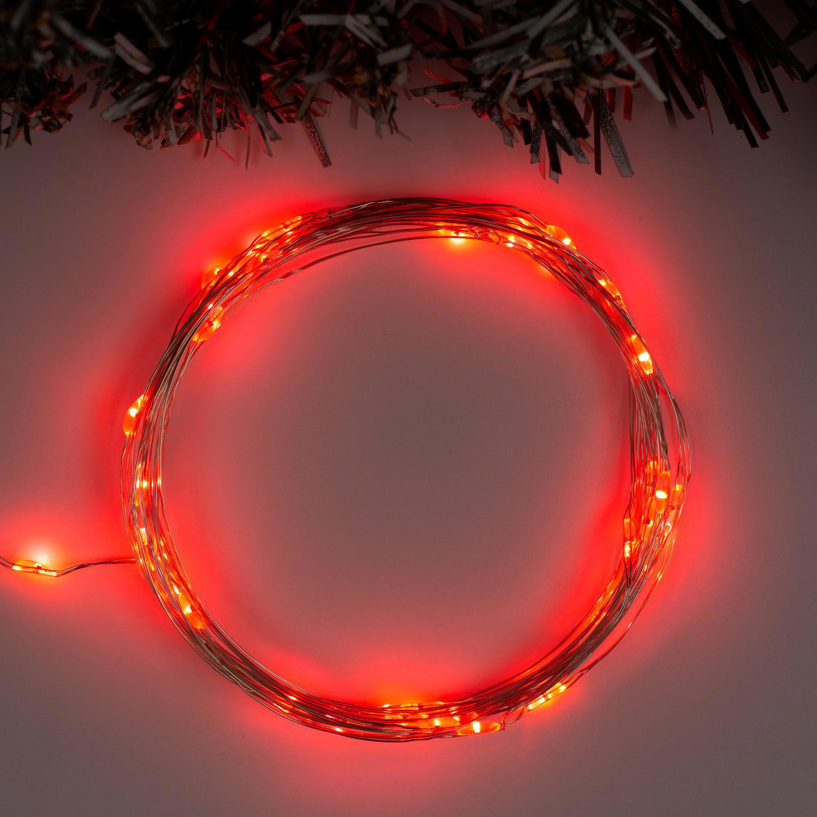 Изображение товара Электрогирлянда комнатная Luazon lighting 5198311 роса 5 м 50 ламп прозрачный 2 режима работы