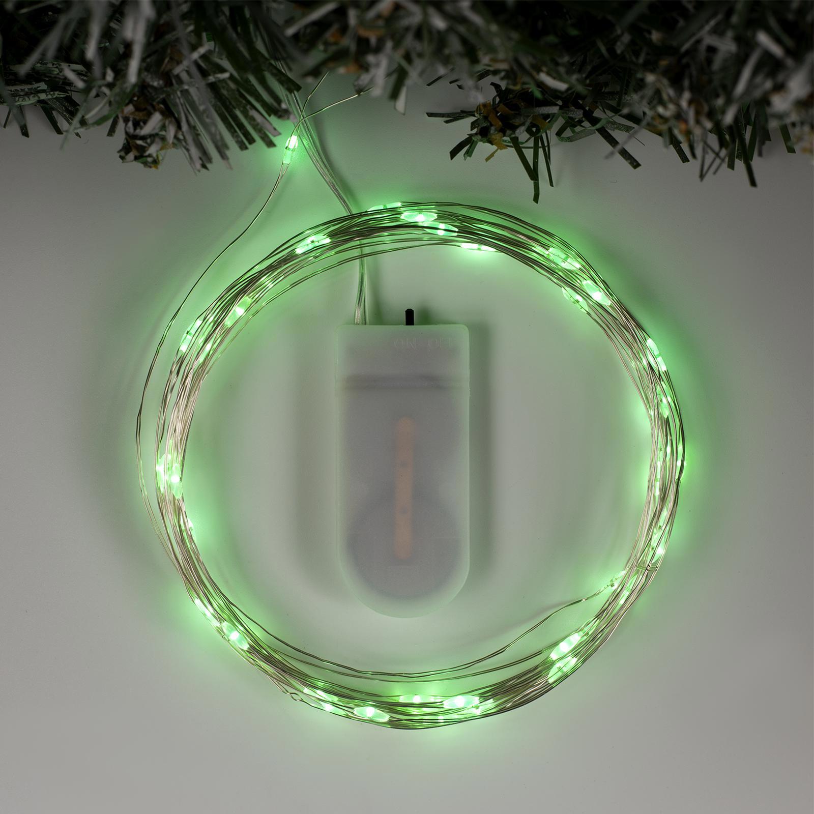 Изображение товара Электрогирлянда комнатная Luazon lighting 5 м 50 ламп прозрачный светодиод IP20