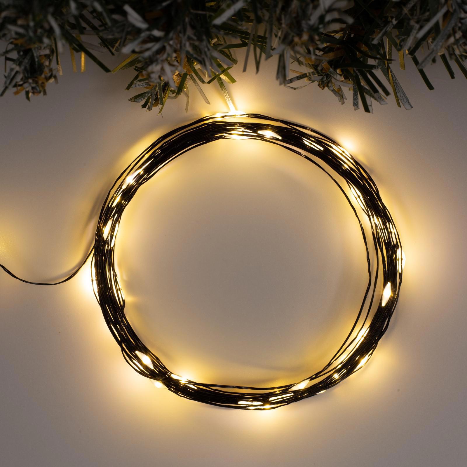 Изображение товара Электрогирлянда комнатная Luazon lighting 5198348 роса 5 м 50 ламп прозрачный 1 режим работы