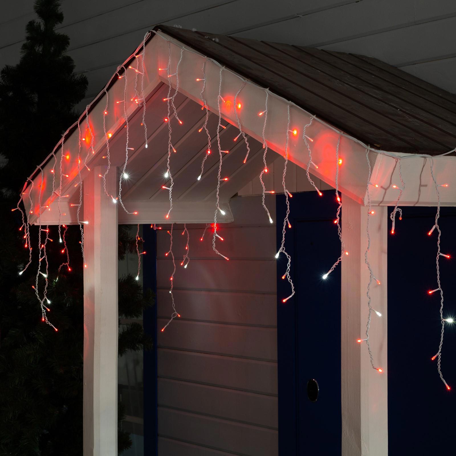 Изображение товара Электрогирлянда бахрома 3 м 160 LED красная IP44 для улицы и внутри