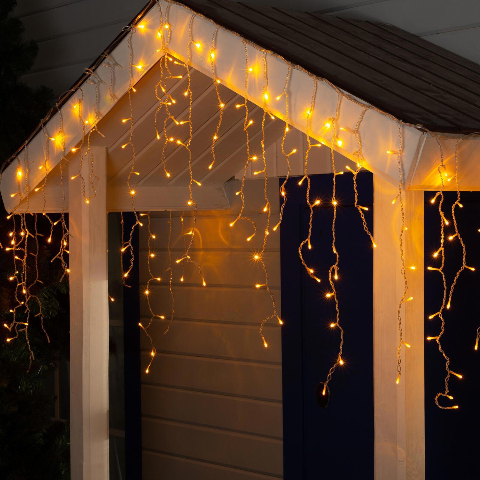 Изображение товара Электрогирлянда универсальная Luazon lighting бахрома 3x3 м 232 ламп желтый 1 режим работы