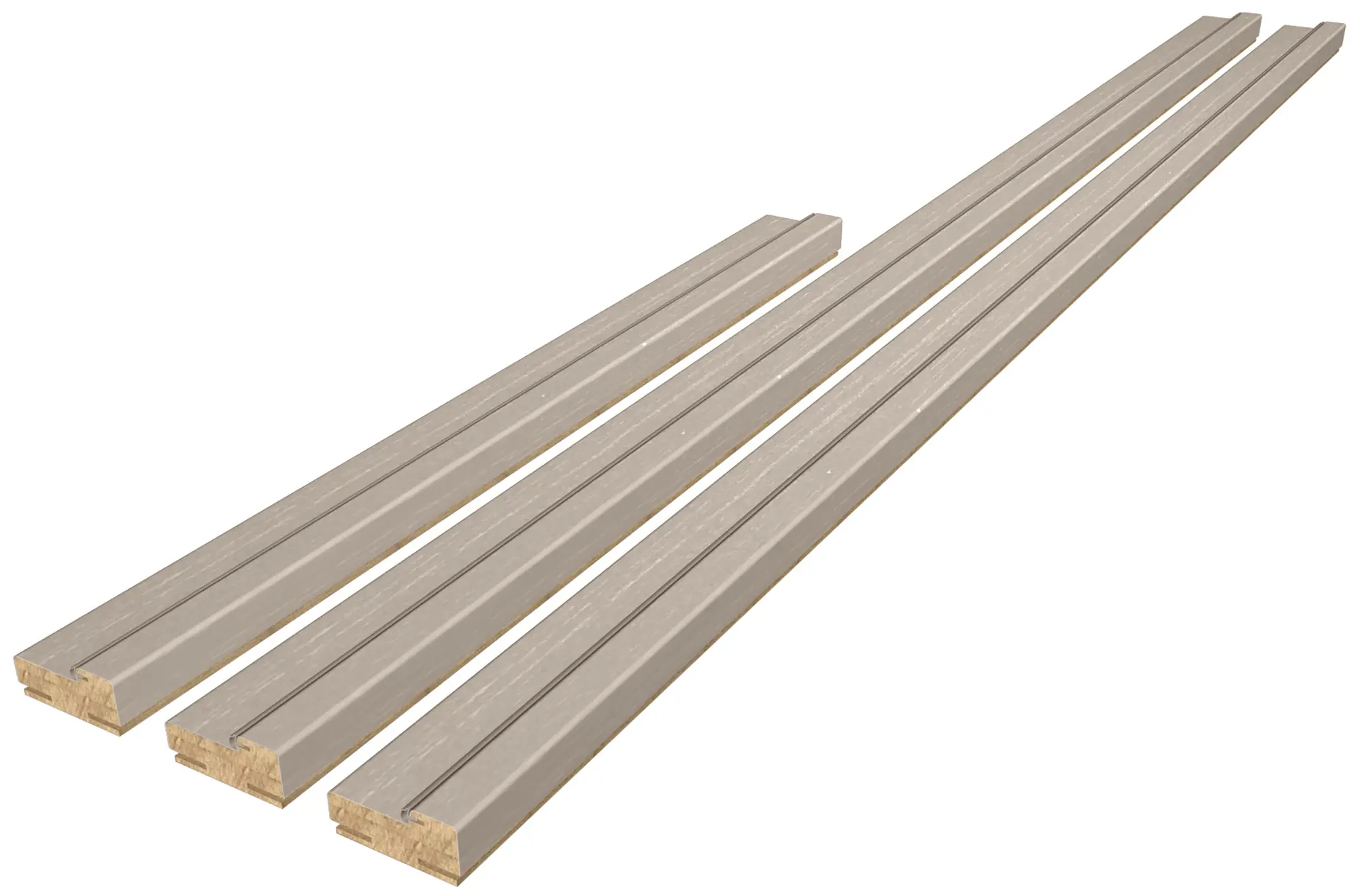 Дверная коробка телескопическая Марио Риоли Трилло 2100x70x28 мм Hardflex ламинация цвет ясень (комплект 2.5 шт.) - 1