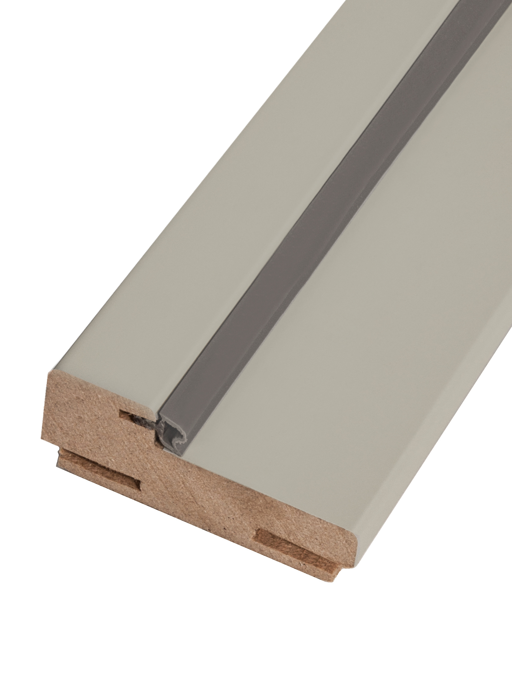 Дверная коробка телескопическая Марио Риоли Рондо/Лион 2100x70x28 мм Hardflex ламинация цвет серый жемчуг (комплект 2.5 шт.)