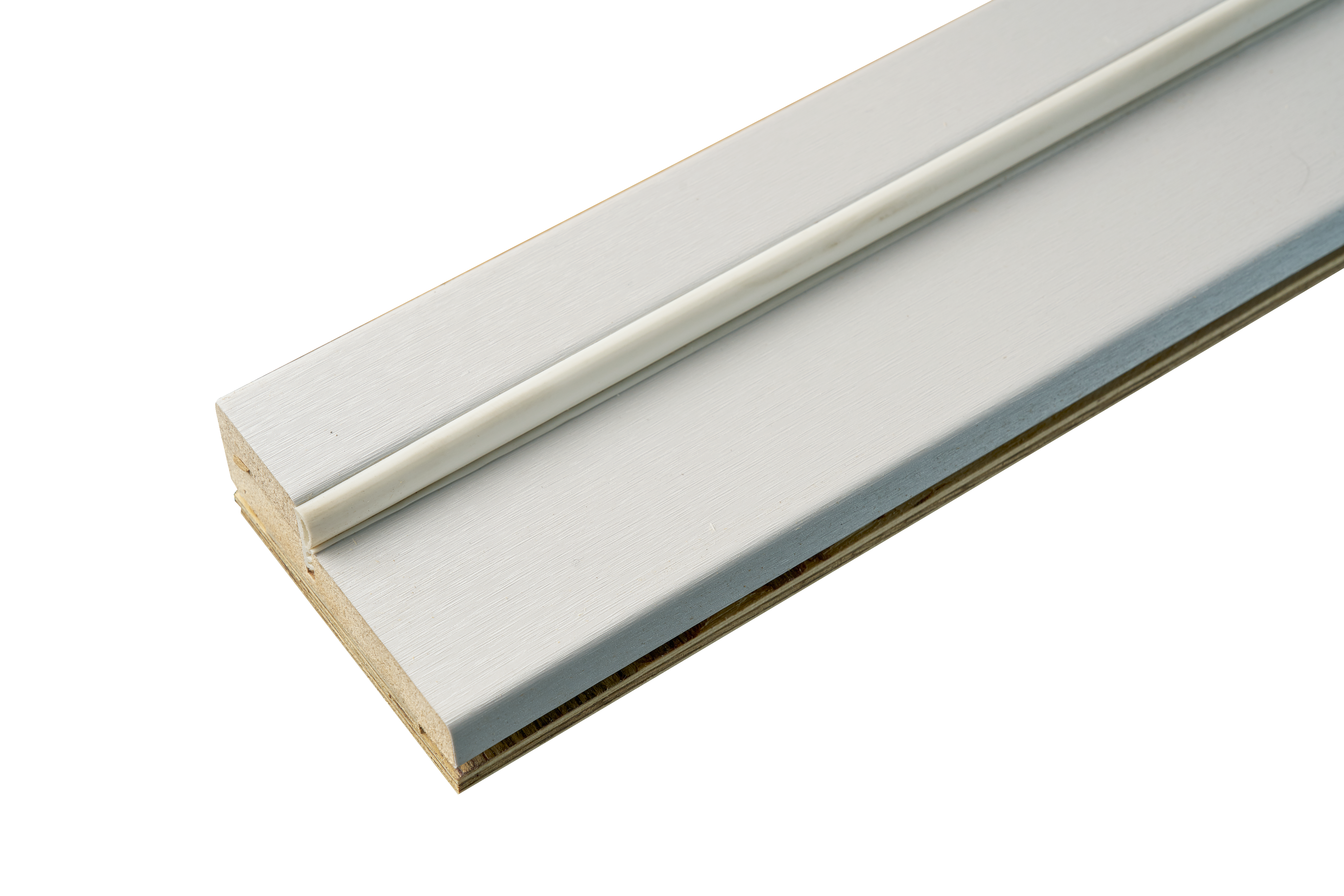 Дверная коробка телескопическая Бостон 2100x70x28 мм ПВХ ламинация цвет белый (комплект 2.5 шт.)