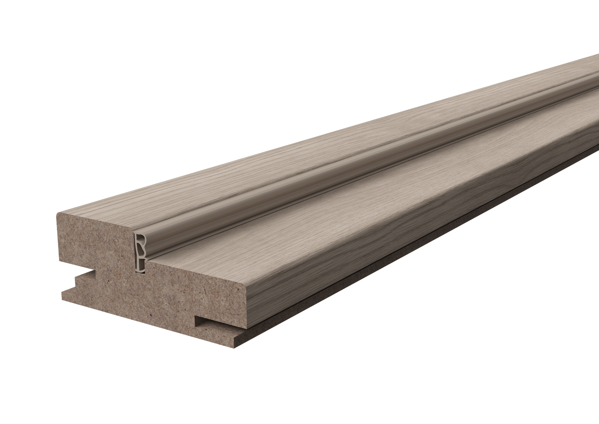 Дверная коробка телескопическая Канзас 2100x80x38 мм ламинация ПВХ цвет дуб европейский красный (комплект 2.5 шт.)