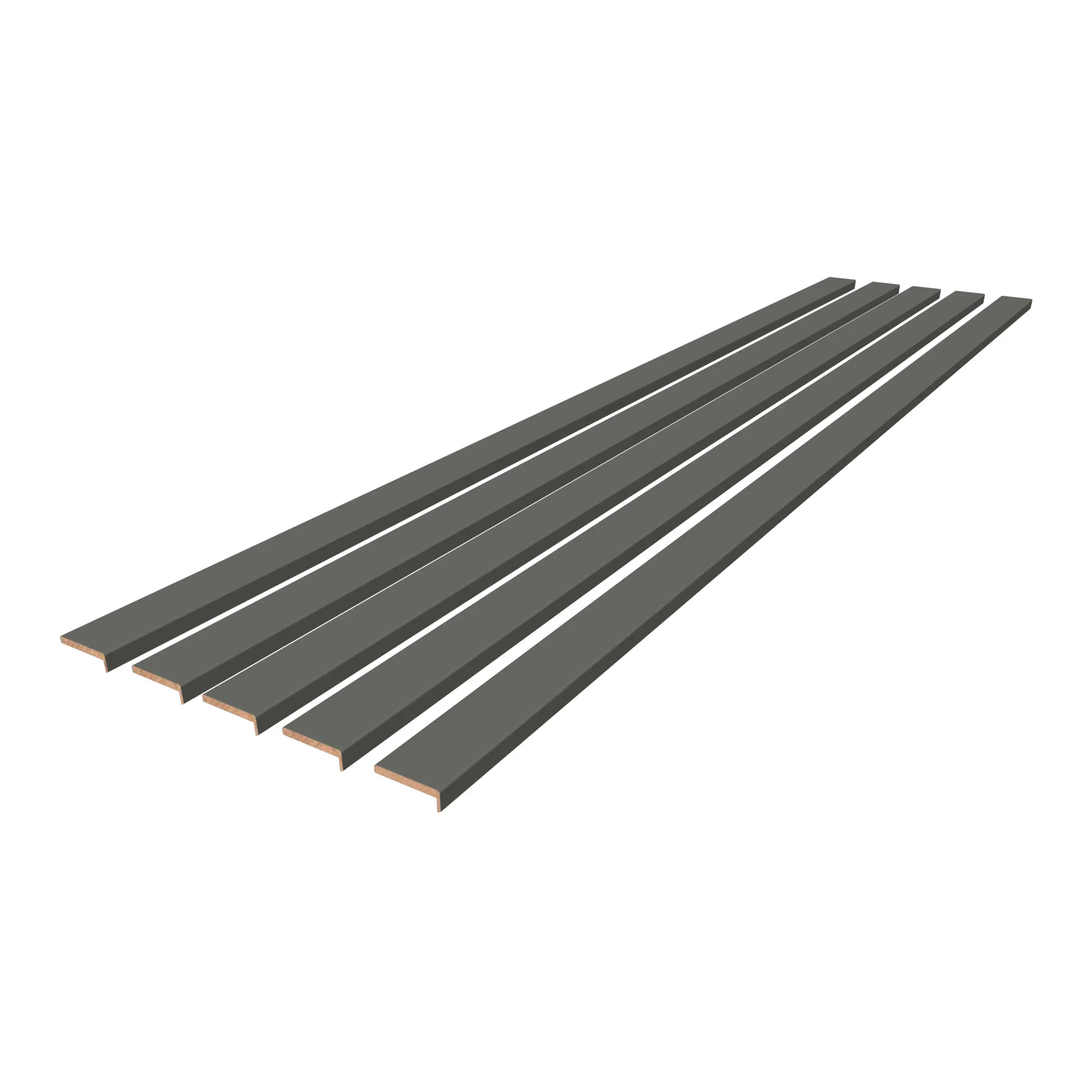 Комплект наличников телескопических 2140x70x8 мм Hardflex цвет стиппл грей 5 шт. - 1