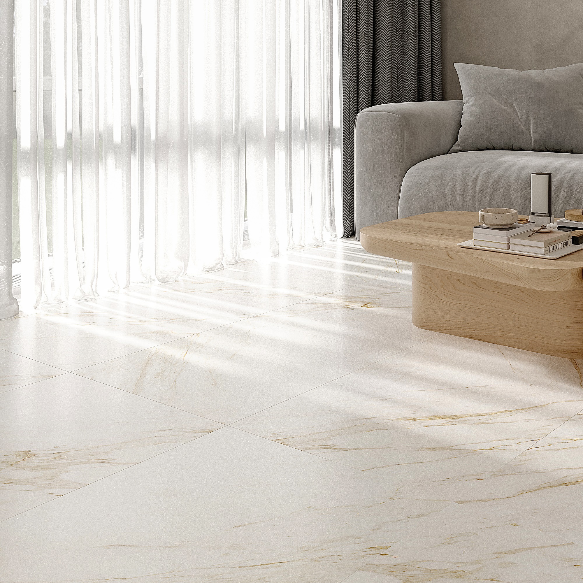 Изображение товара Глазурованный керамогранит Gracia Ceramica Kleo 60x60 см 1.44 м² матовый цвет белый