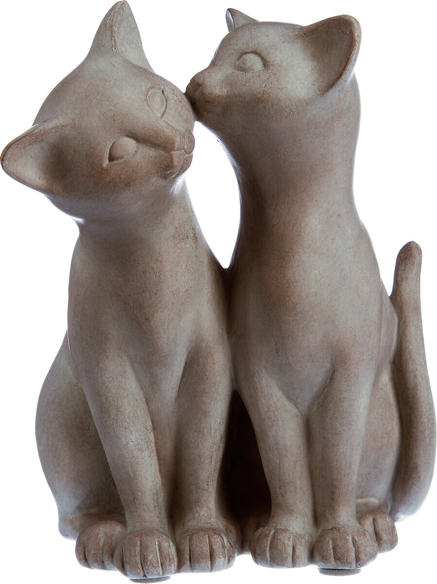 Изображение товара Статуэтка кошки Atmosphera серебристая, 16,8×19 см