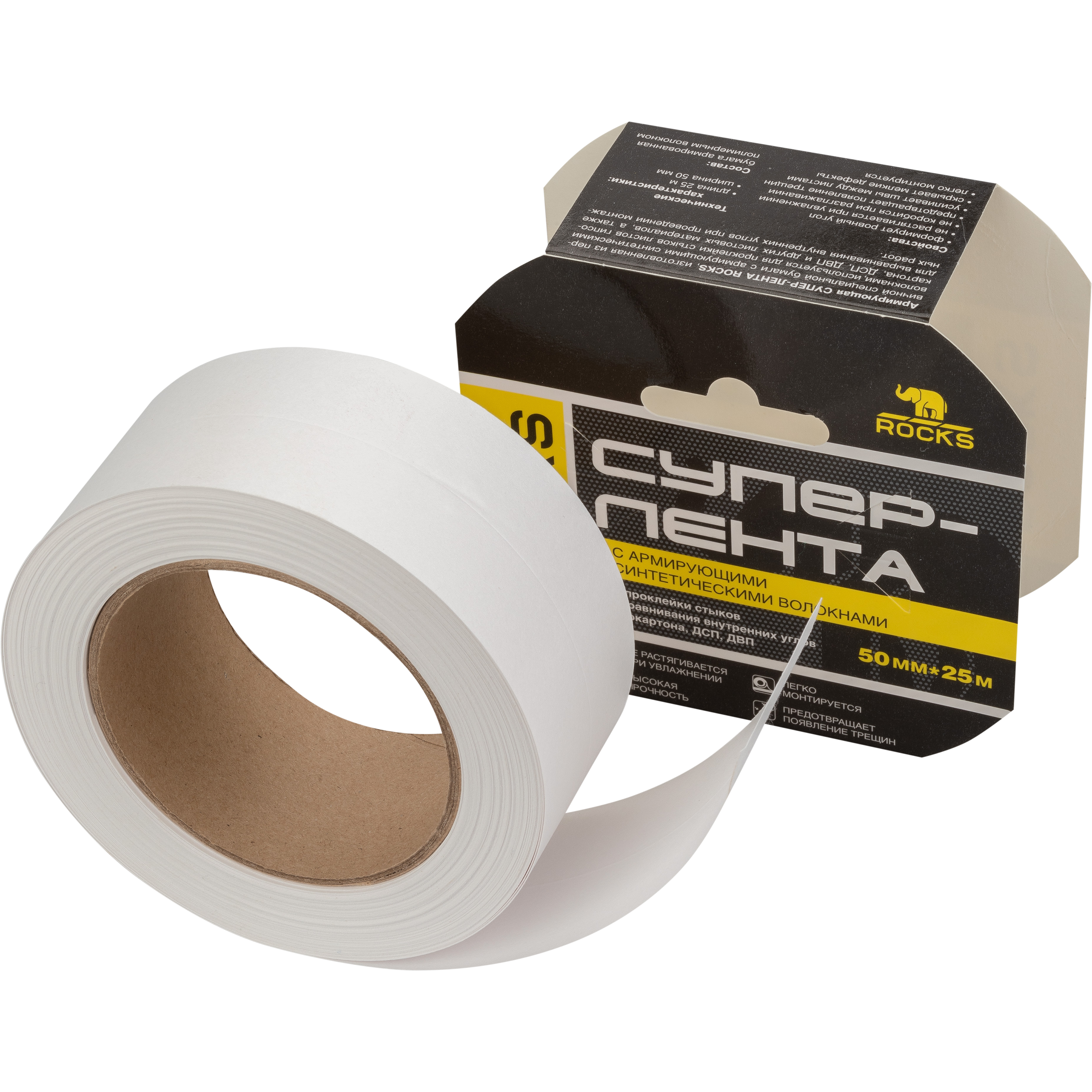 Лента армированная Rocks 50 мм x 25 м