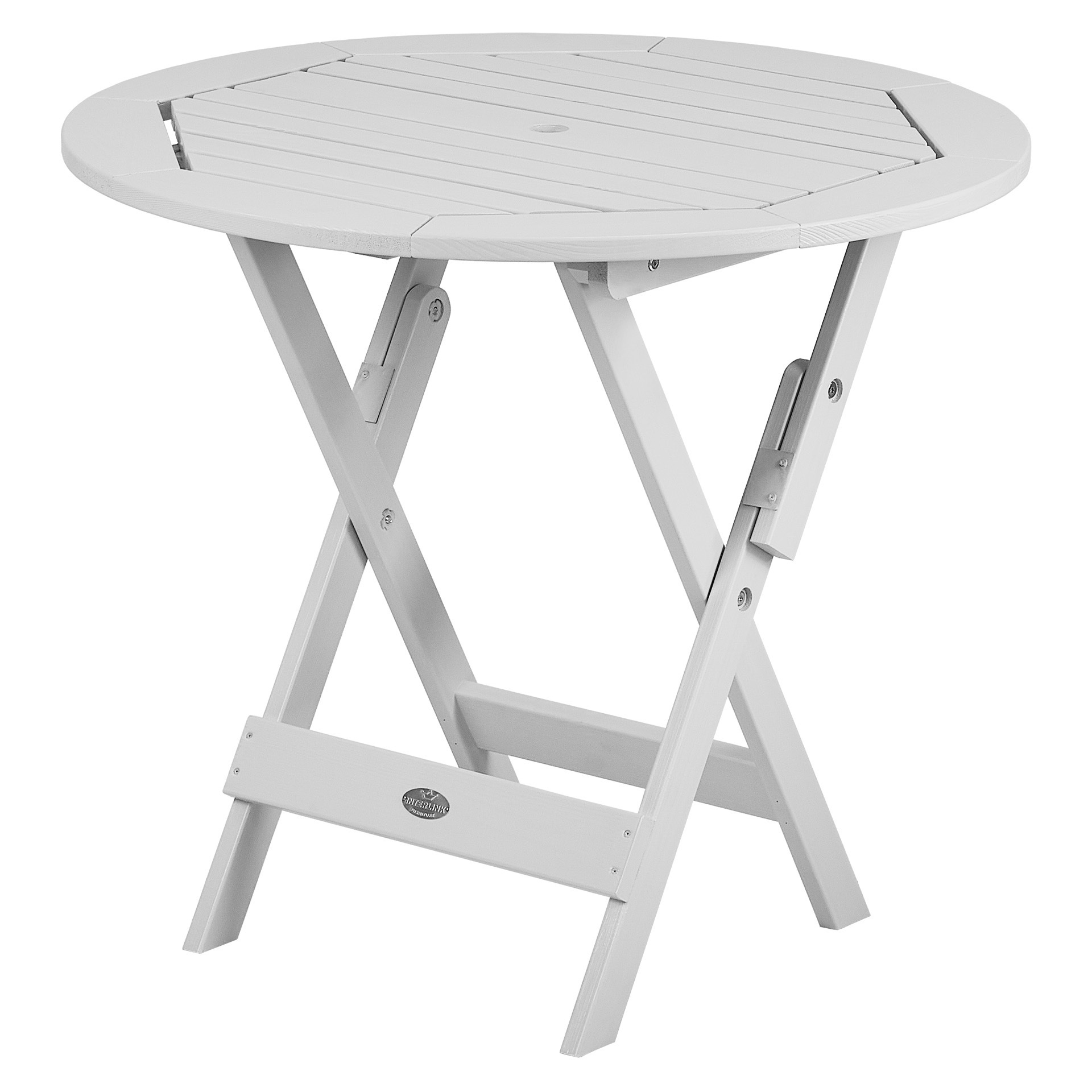 Изображение товара Раздвижной садовый стол складной Interlink Эспланад 80 см серый