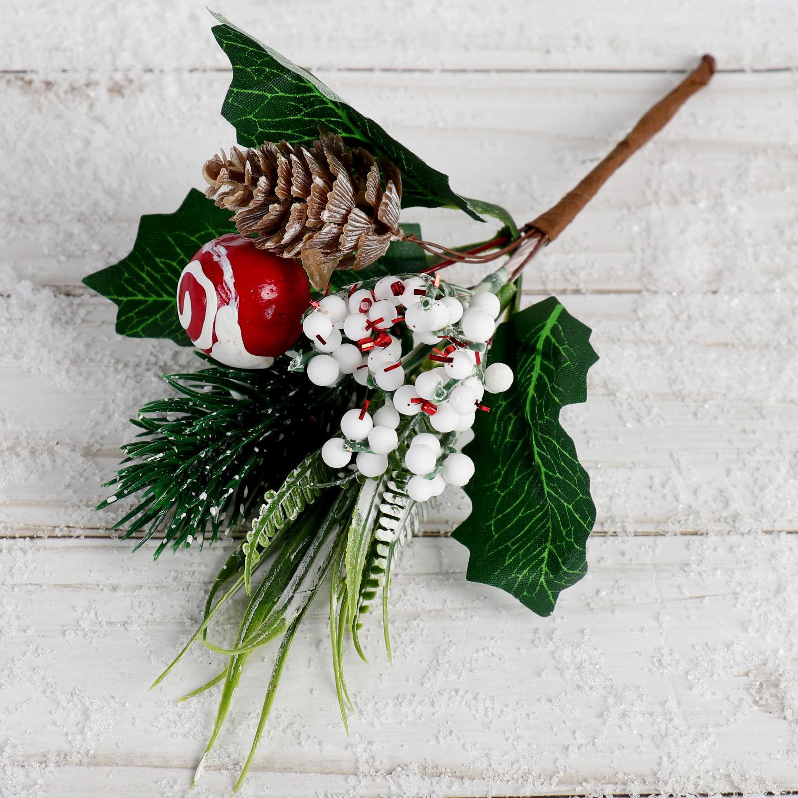 Изображение товара Декоративный предмет Зимнее волшебство 4306262 ФБО ø 19 см с декором