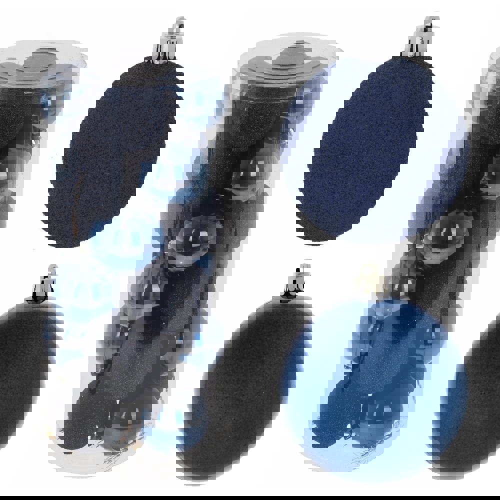 Изображение товара Набор елочных шаров 753635 6 см ПВХ синий 24 шт