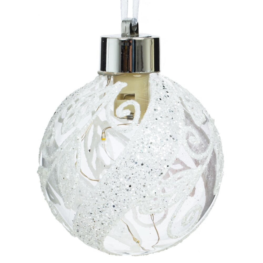 Изображение товара Елочный шар 779027 8 см стекло бесцветный/прозрачный