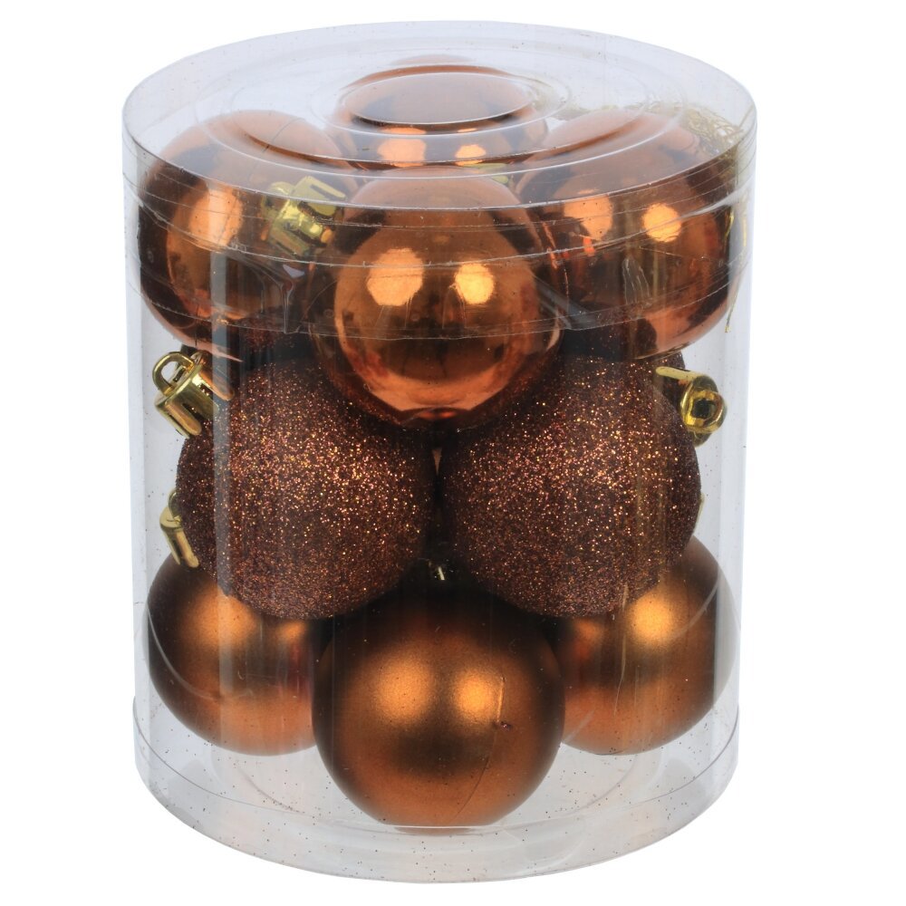 Изображение товара Елочный шар 776073 776073 4 см ПВХ коричневый