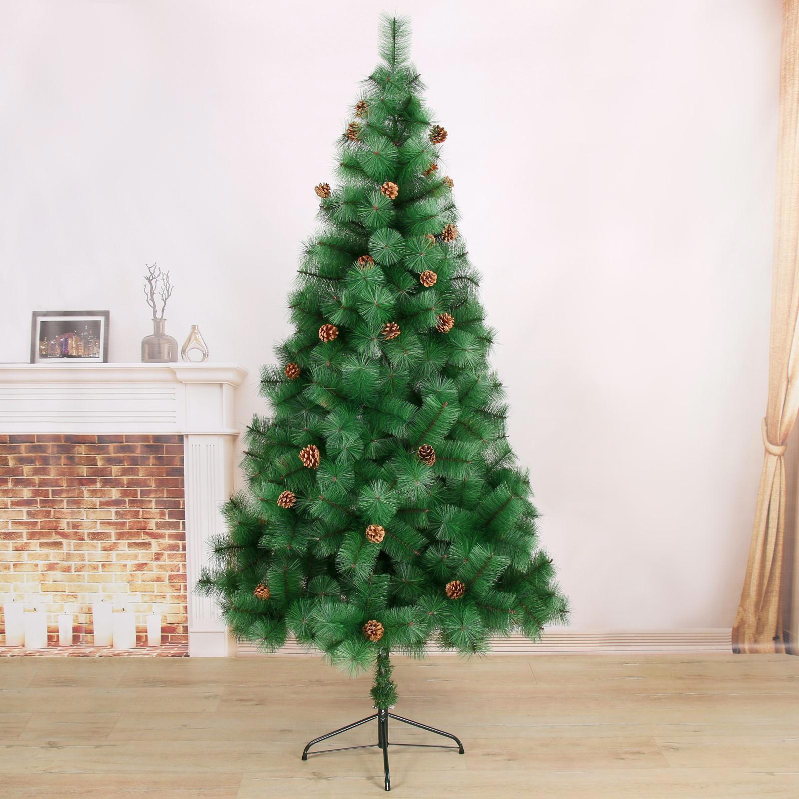 Изображение товара Ель новогодняя искусственная Зимнее волшебство 210 см с шишками для праздничного интерьера
