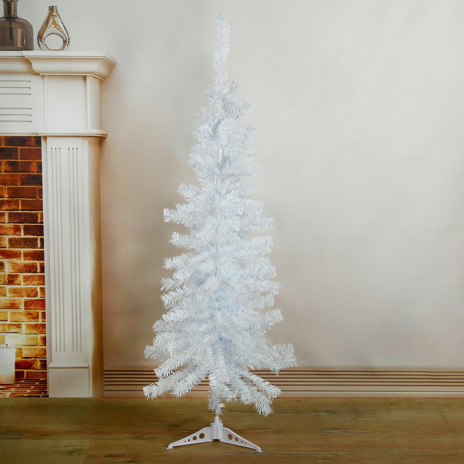 Изображение товара Искусственная елка Белая 120 см Зимнее волшебство с 110 ветками для праздничного интерьера