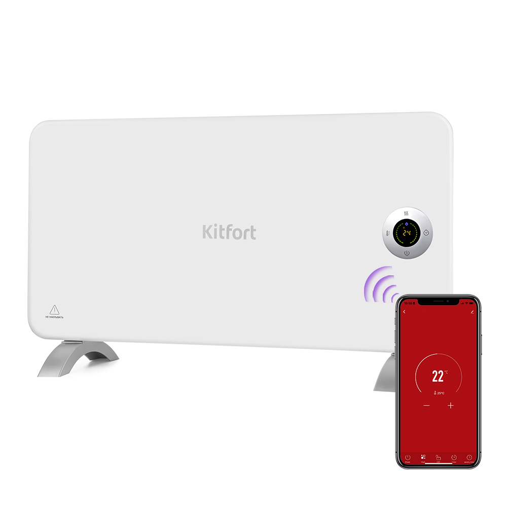 Изображение товара Конвектор электрический Kitfort КТ-2708 с электронным термостатом 1500 Вт