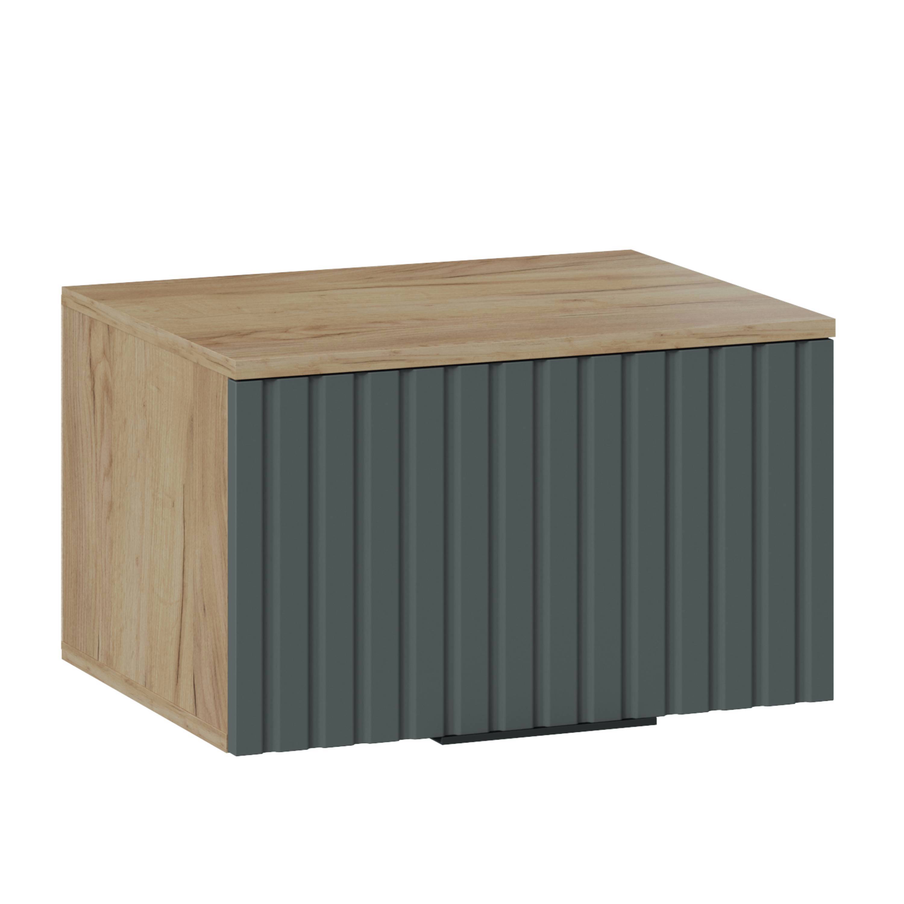 Изображение товара Навесной шкаф Трия 55x33x43 см ЛДСП дуб крафт золотой/графит