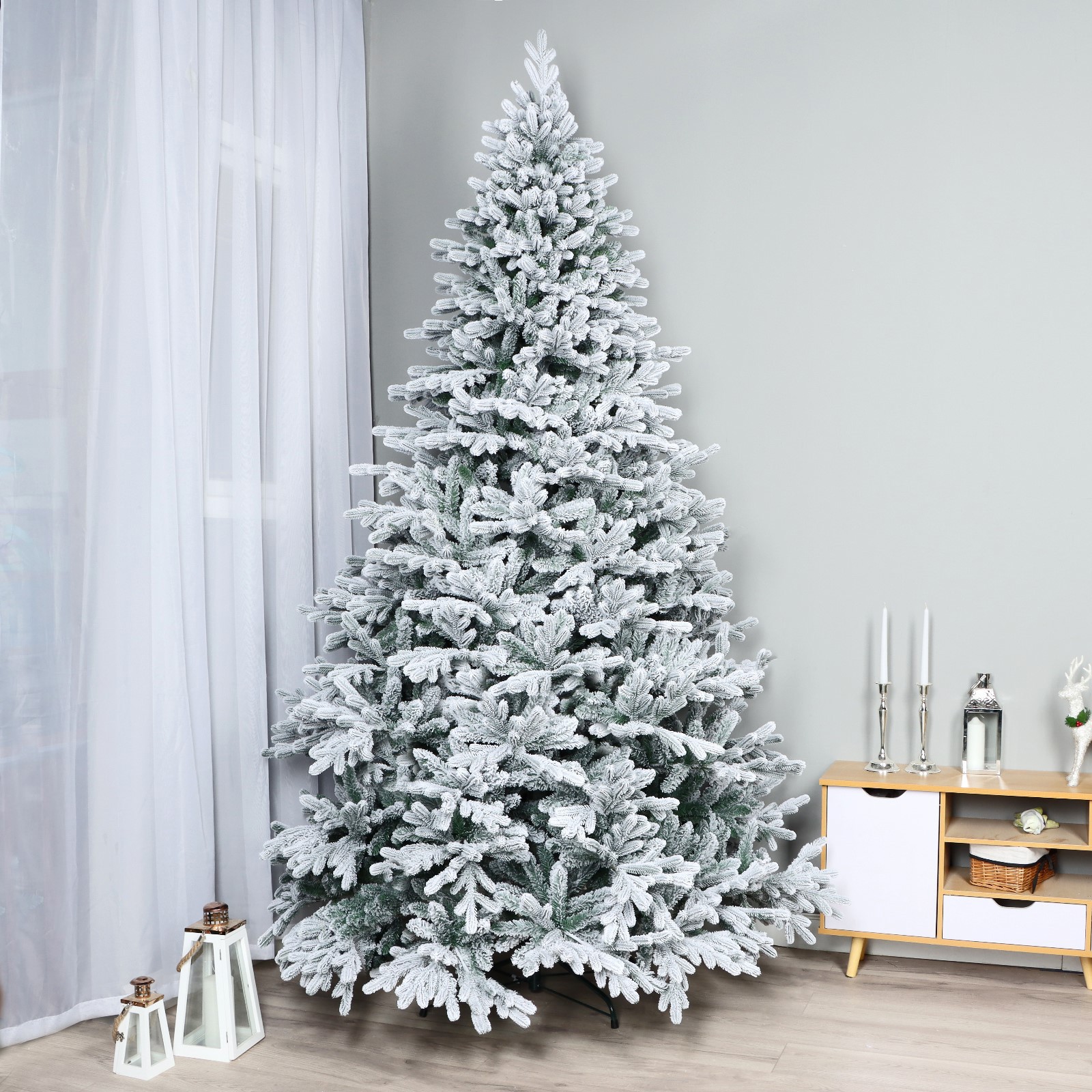 Изображение товара Ель новогодняя искусственная Max christmas Снежная королева заснеженная 250 см