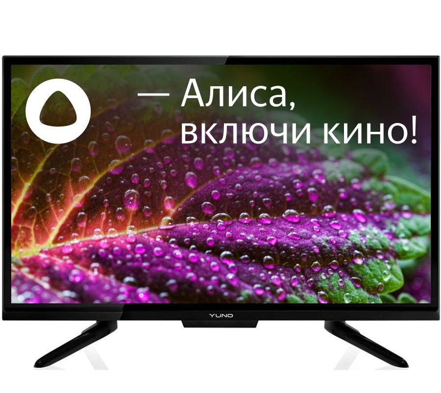 Изображение товара Телевизор Yuno ULX24TCS221 Smart 24" HDMI DVB-T2 и Wi-Fi черный