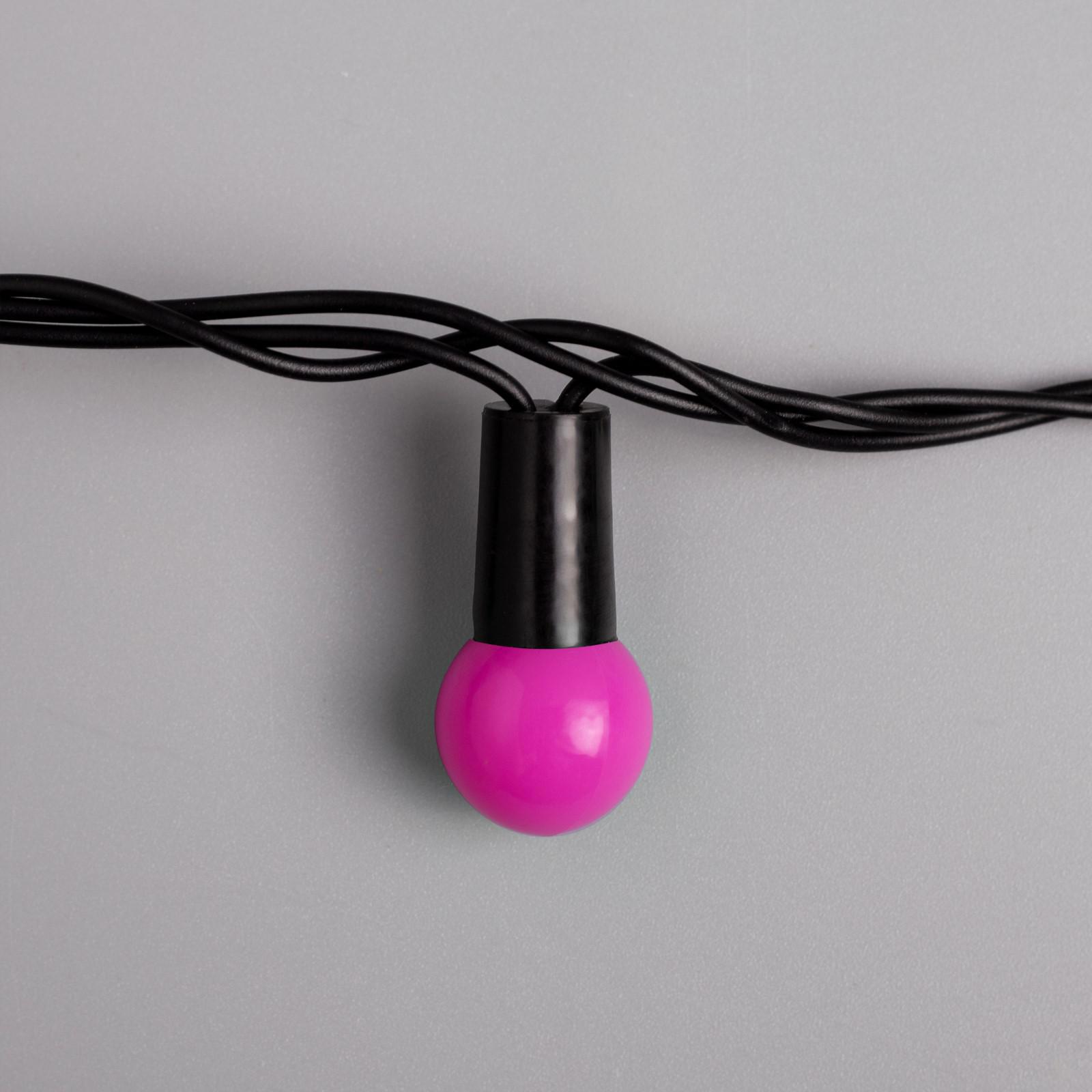 Изображение товара Электрогирлянда наружная Luazon lighting нить 20 м 200 ламп розовая 8 режимов