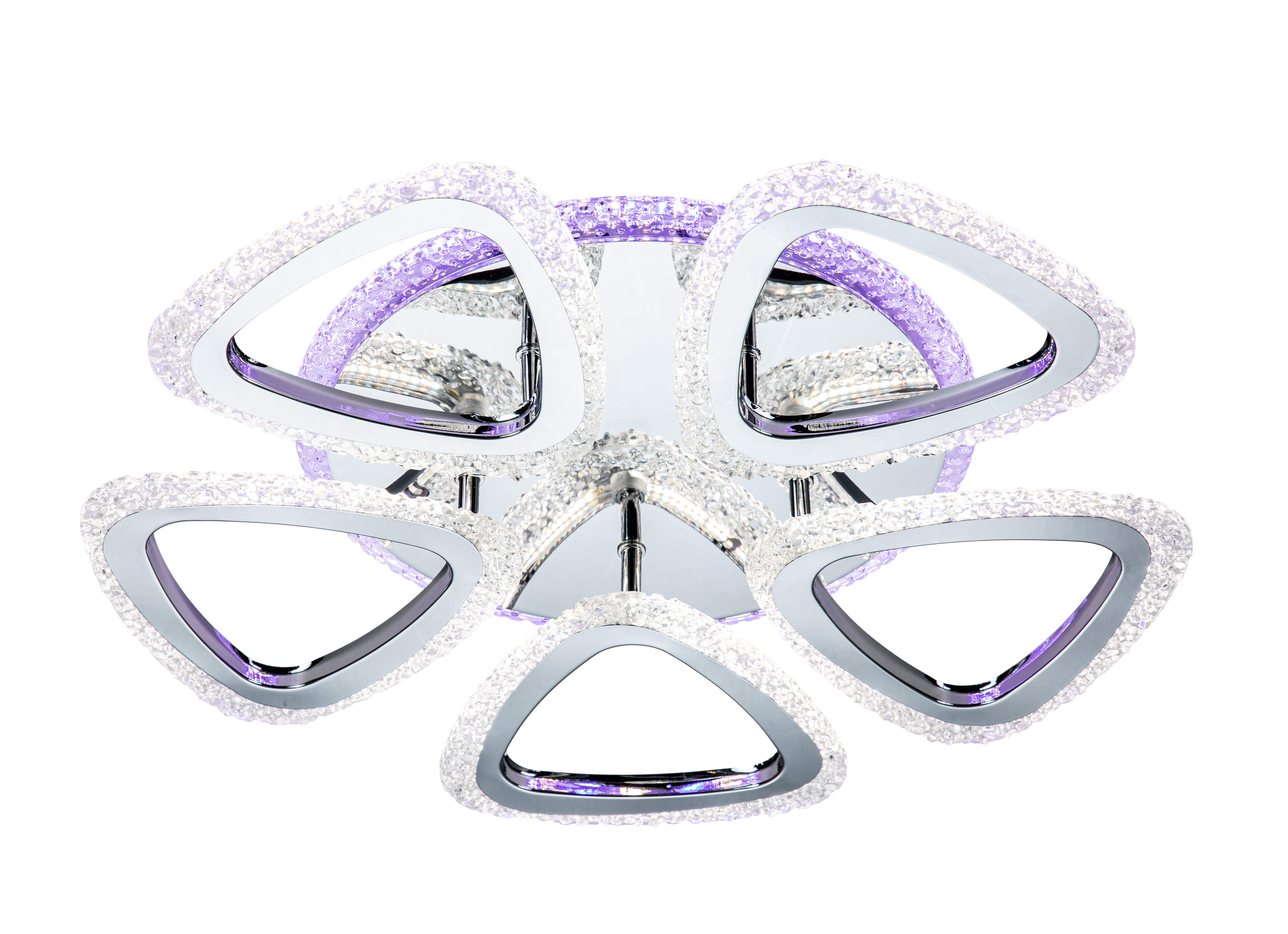 Изображение товара Люстра потолочная светодиодная ESCADA CANDY 5 плафонов регулятор белого хром