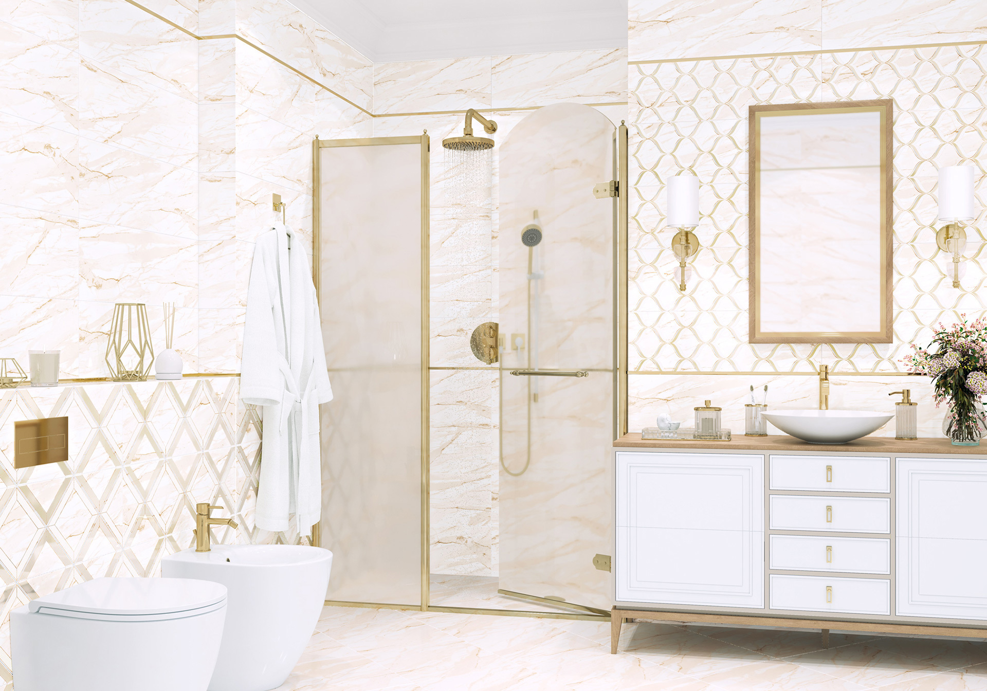 Изображение товара Керамогранит Delacora Avrora latte FT4AVR11 41x41см 1.849 м² цвет бежевый, цена за упаковку