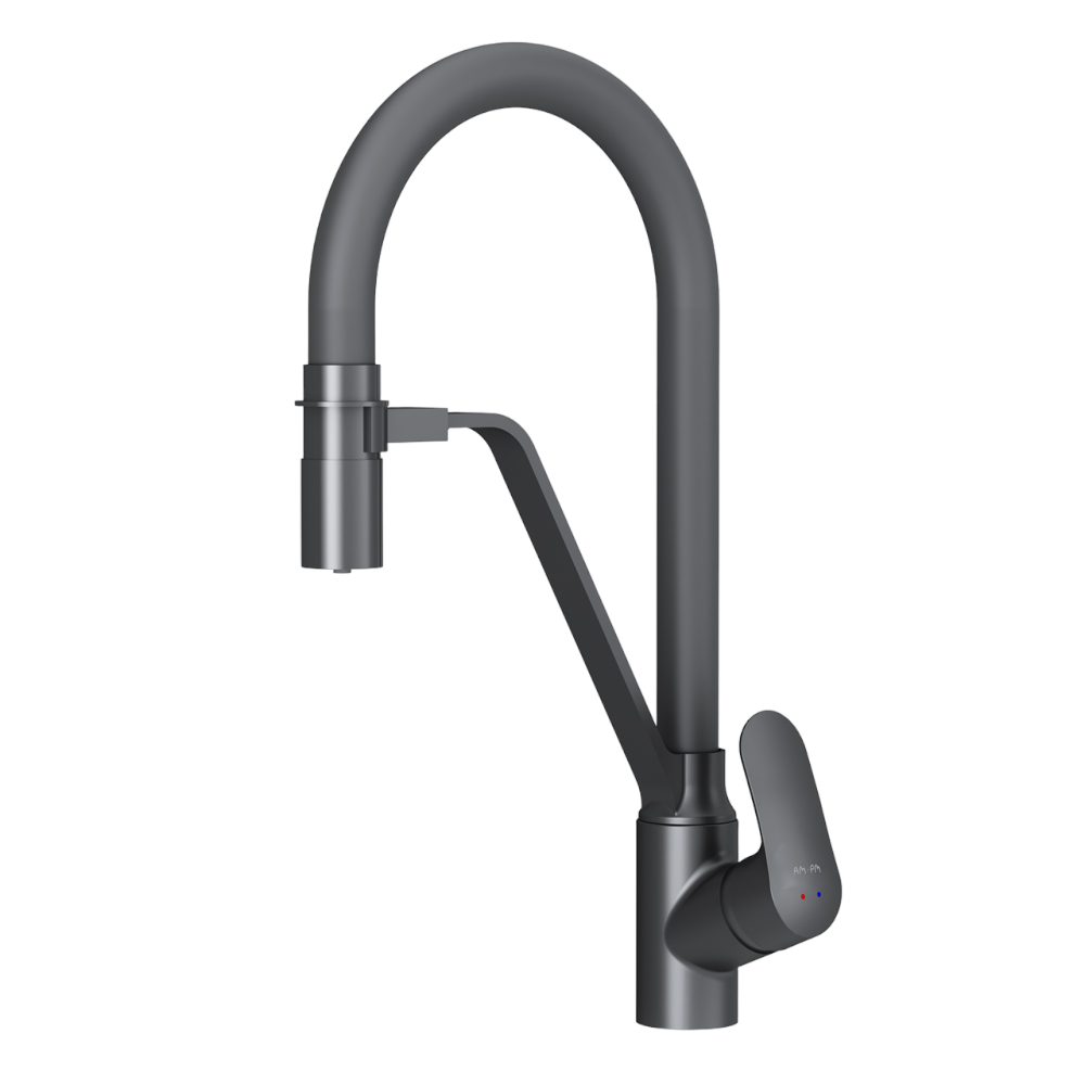 Изображение товара Однорычажный кухонный смеситель Am.pm Chic F8207822 с гибким изливом и встроенным каналом для питье