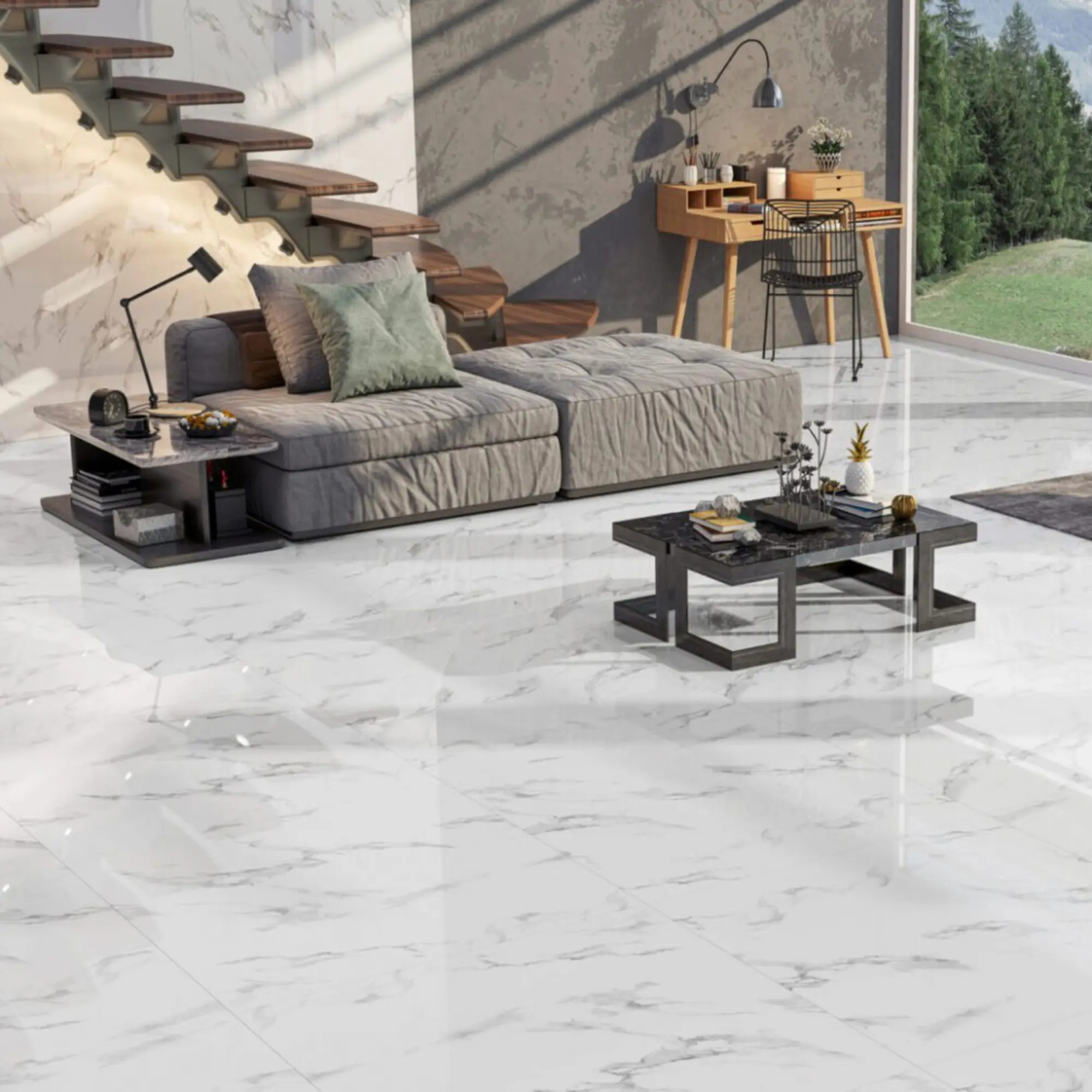 Изображение товара Плитка Pars tile KATALAN White 80*80 80x80см 1.92 м² цвет белый, цена за упаковку