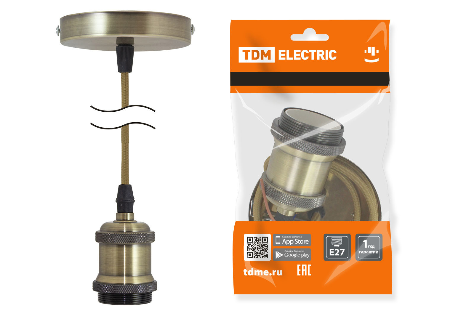 Изображение товара Патрон Tdm electric пластик Sq0335-0071 E27 цвет жёлтый/золотой Изображение товара Патрон Tdm electric пластик Sq0335-0071 E27 цвет жёлтый/золотой