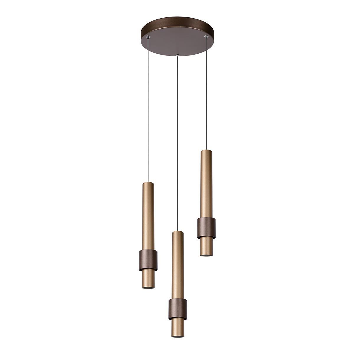 Изображение товара Люстра подвесная светодиодная Lucide 24402_15_96 8.60 м² теплый белый (желтый) свет цвет коричневый