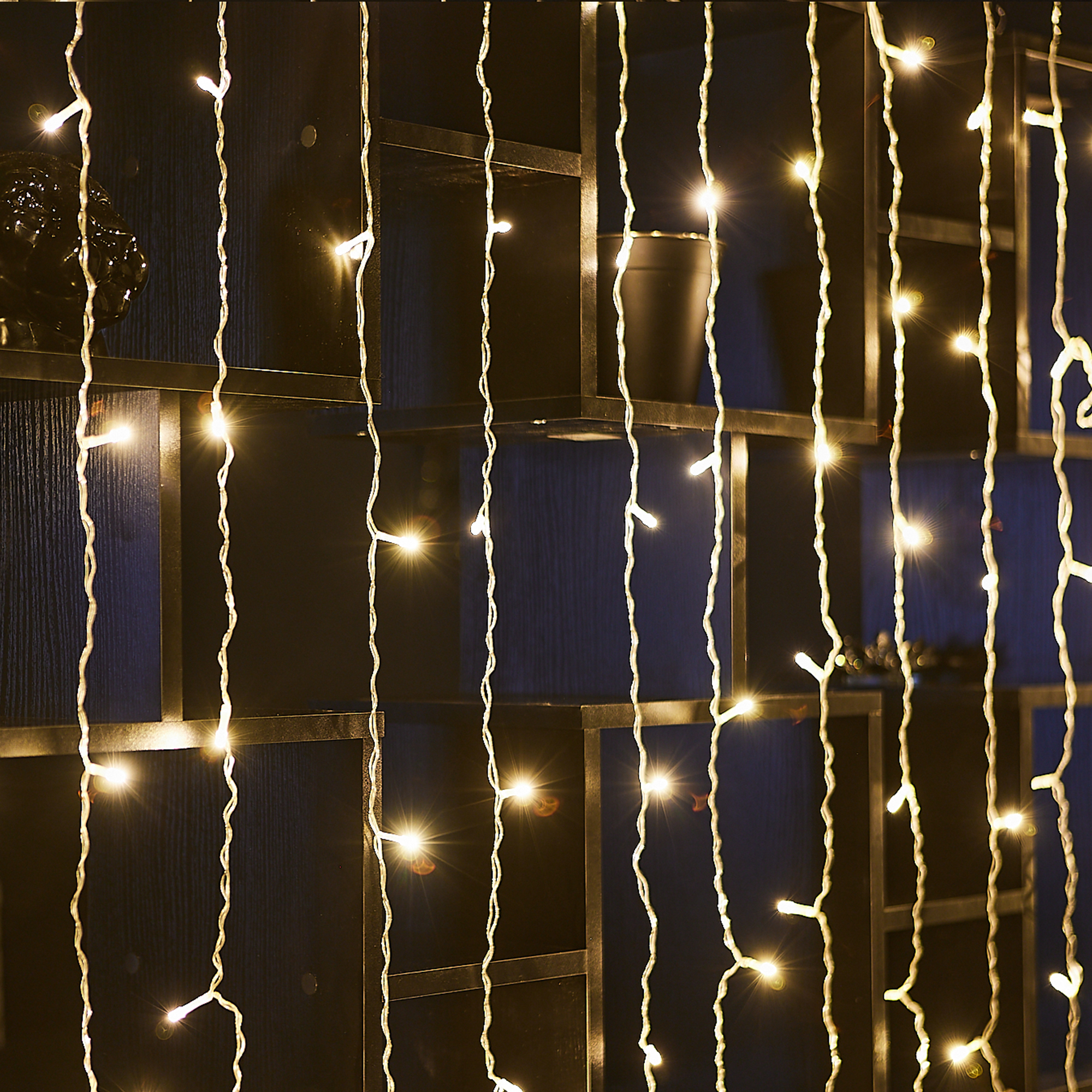 Изображение товара Светодиодная гирлянда занавес Uniel 3 м теплый белый 8 режимов IP20