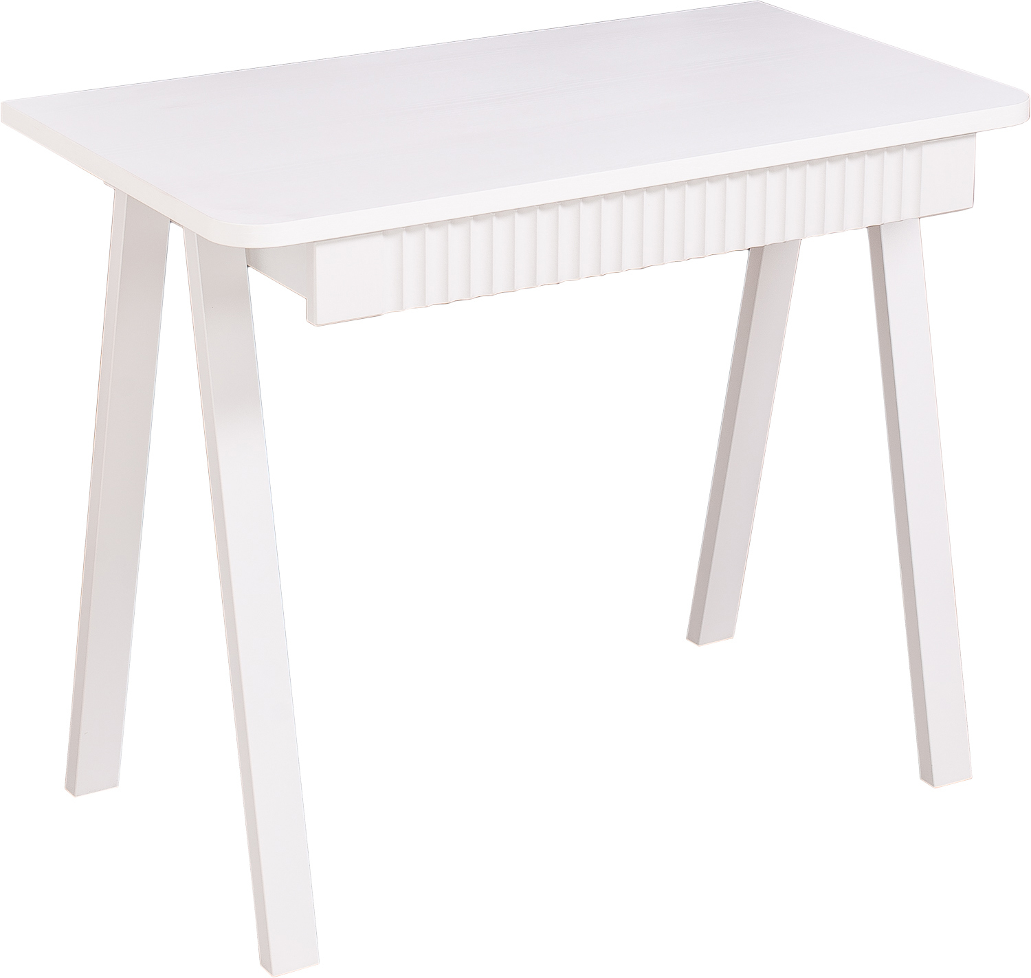 Изображение товара Компьютерный стол Домотека Мартин белый 92x75x51 см ЛДСП офисный стиль