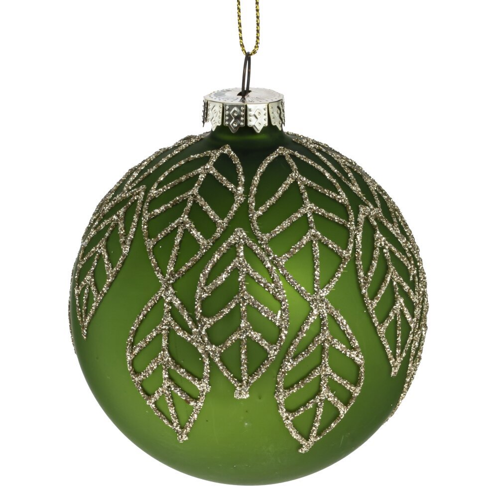Изображение товара Набор елочных шаров No name 793010 793010 8 см стекло зеленый 1 шт