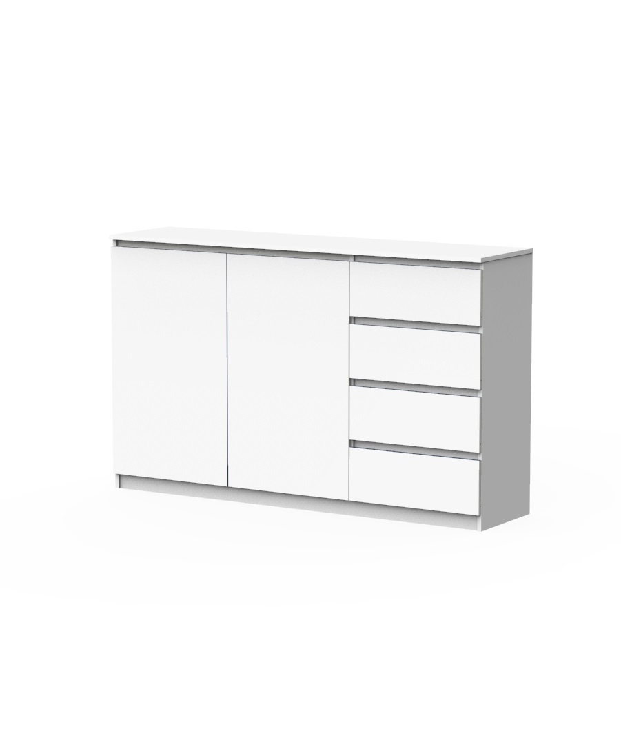 Изображение товара Комод Эверест Модерн-7 Белый — 4 ящика, ЛДСП, белый