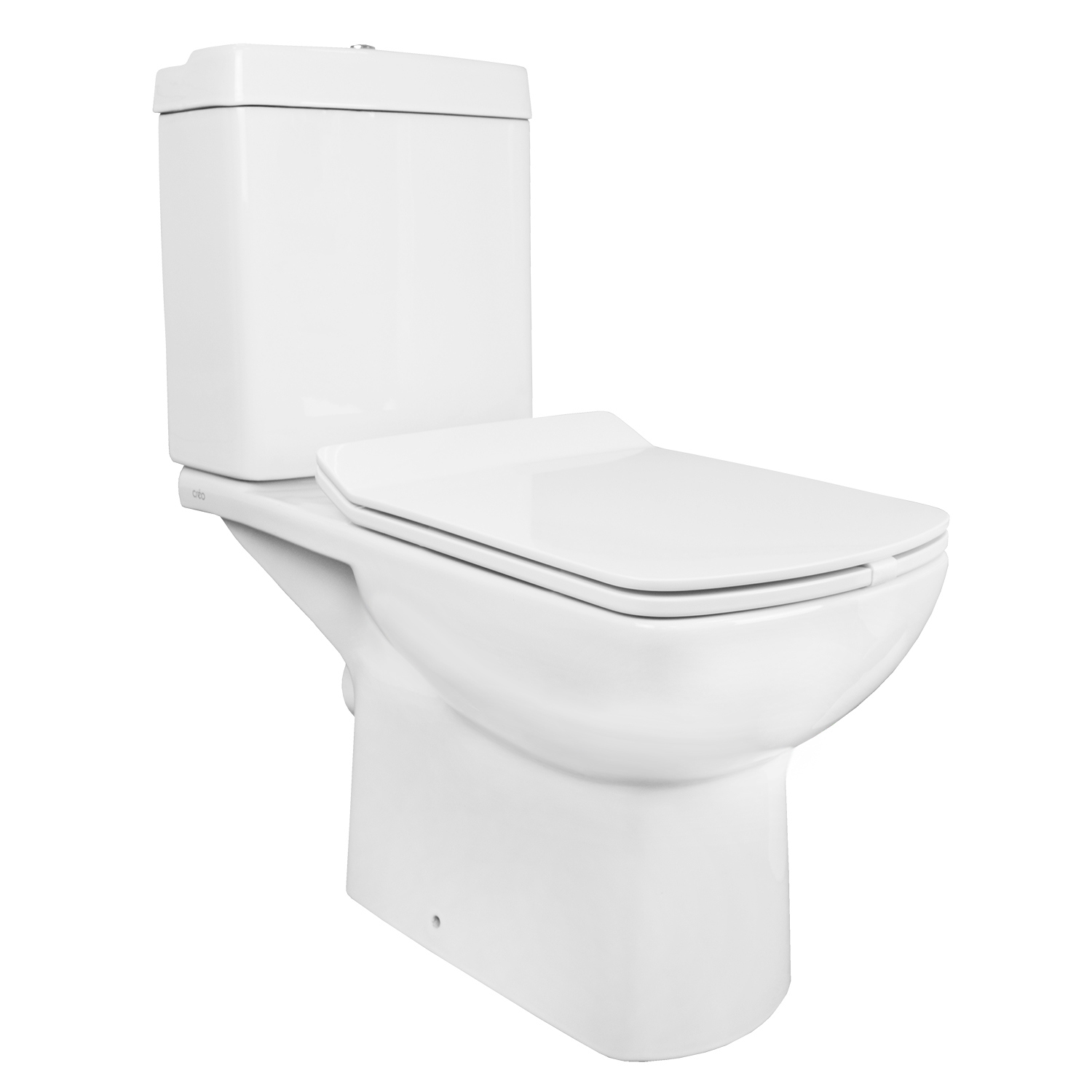 Изображение товара Унитаз-компакт Creo Ceramique TOURS 370x700x790 горизонтальный выпуск белый