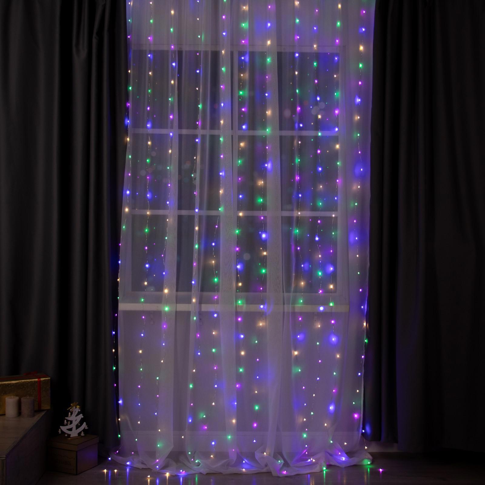 Изображение товара Электрогирлянда Luazon Lighting занавес 2x2 м 450 ламп