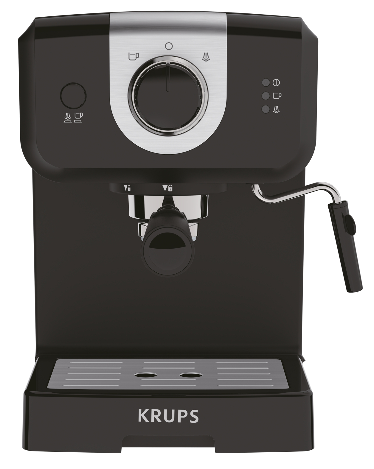 Изображение товара Рожковая кофеварка Krups Opio XP320830 15 бар ручное управление черная