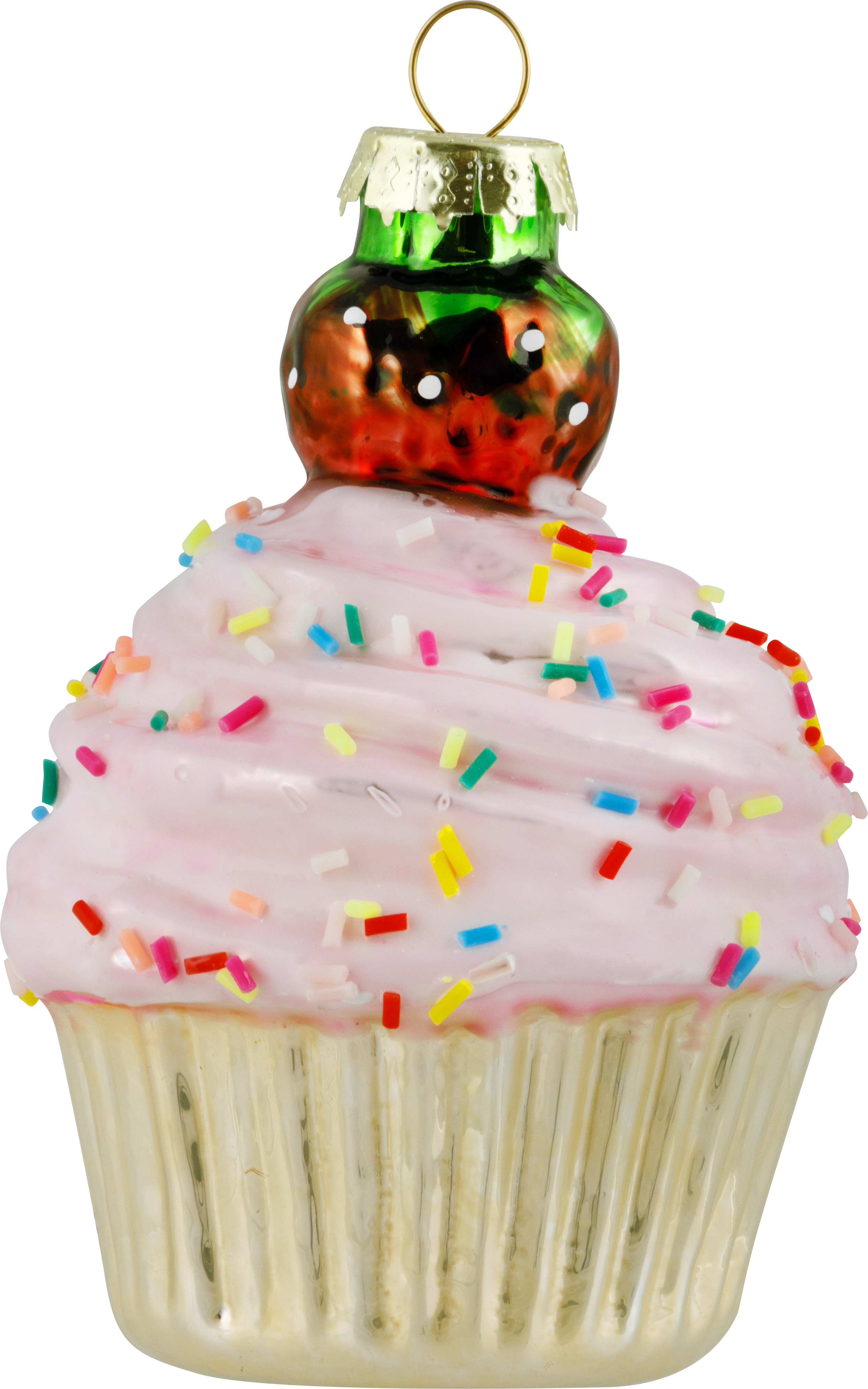 Изображение товара Елочная игрушка Капкейк Волшебная страна 106235 10.2 см х 7 см разноцветный