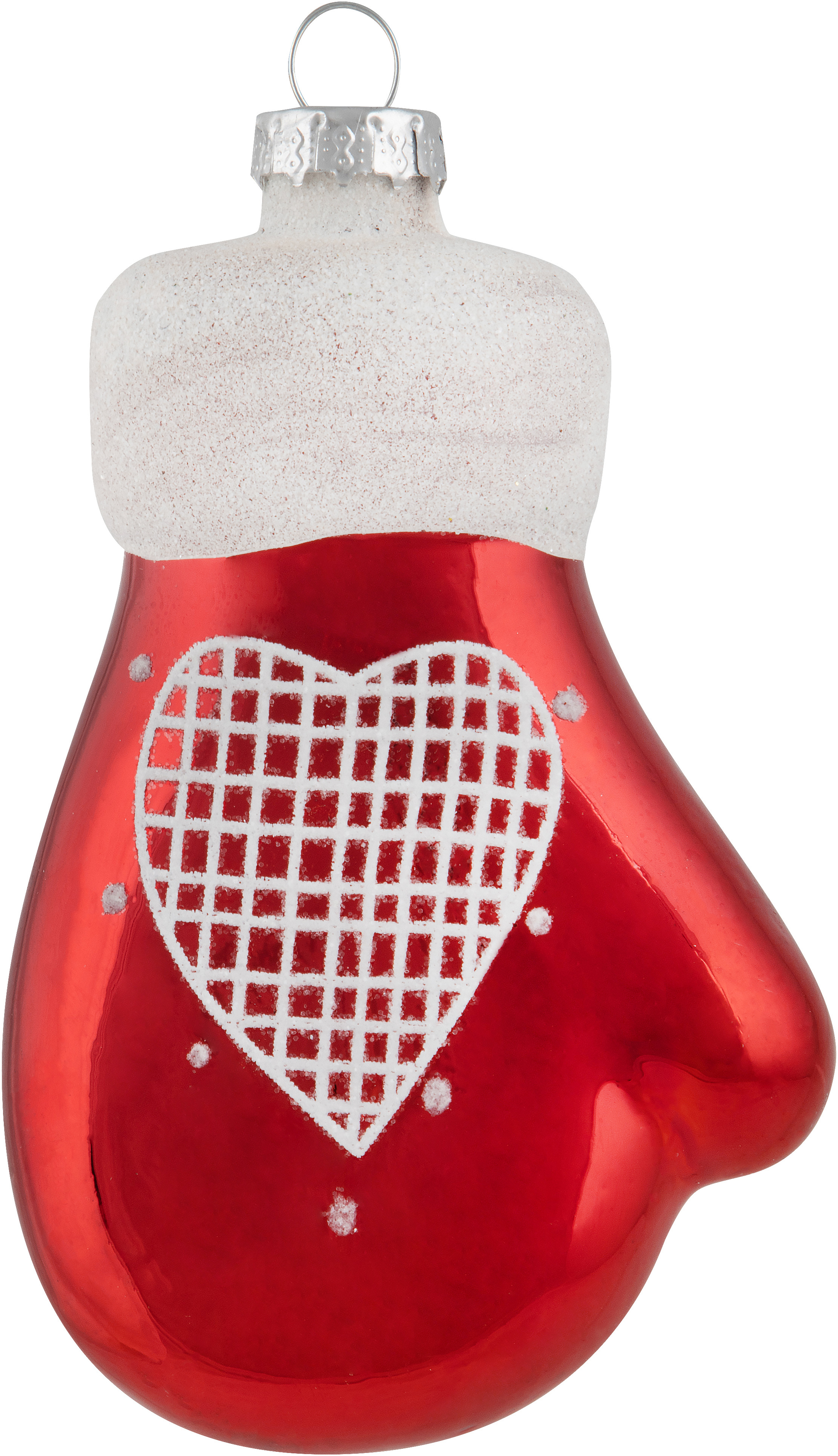 Изображение товара Елочная игрушка Варежка Волшебная страна 106238 10 см х 4 см красный