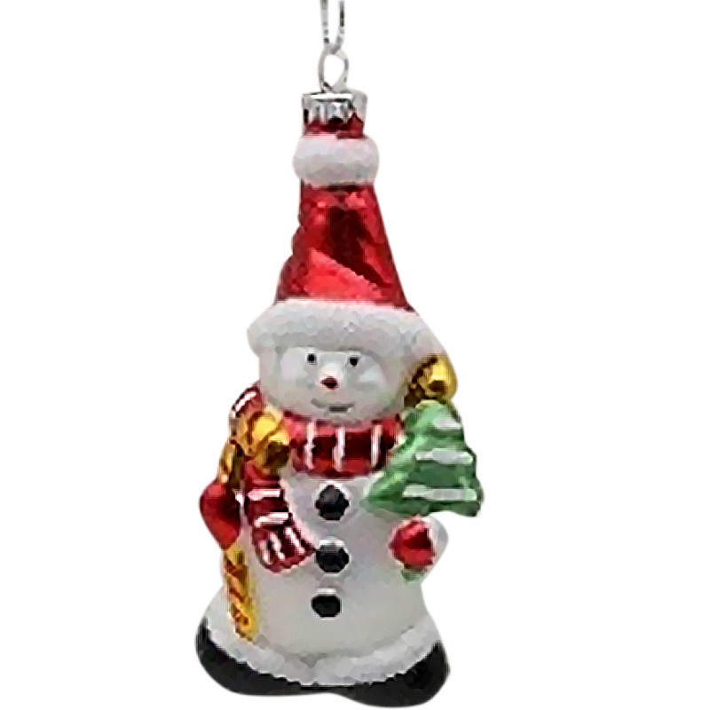 Изображение товара Елочная игрушка Снеговик Волшебная страна 106228 15.6 см х 4.5 см разноцветный