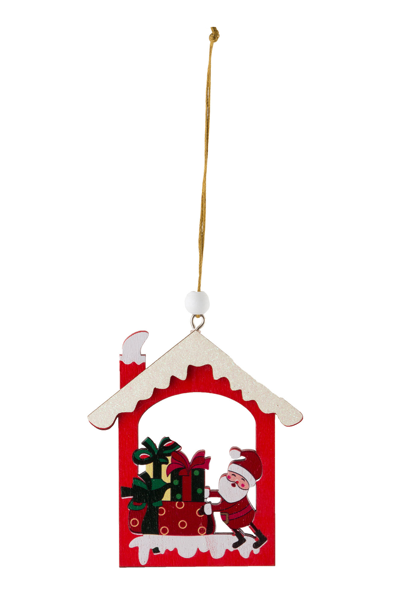 Изображение товара Декоративный домик для новогоднего декора 10x1.5x11 см из дерева ВОЛШЕБНАЯ СТРАНА