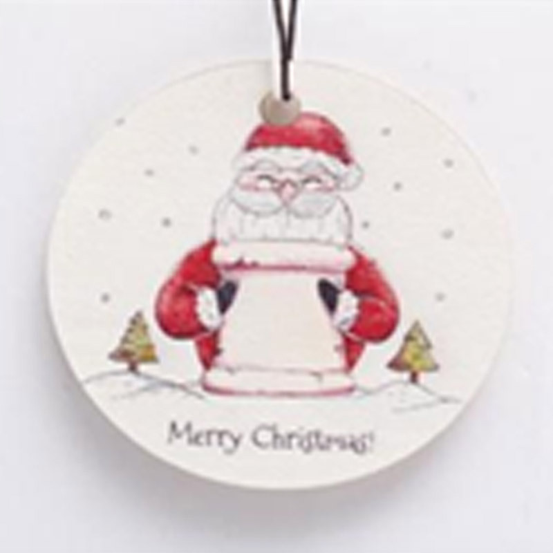 Изображение товара Декоративное новогоднее украшение Медальон Мороз SYMZPA-4423088 8.8x1x11.8 см Дерево