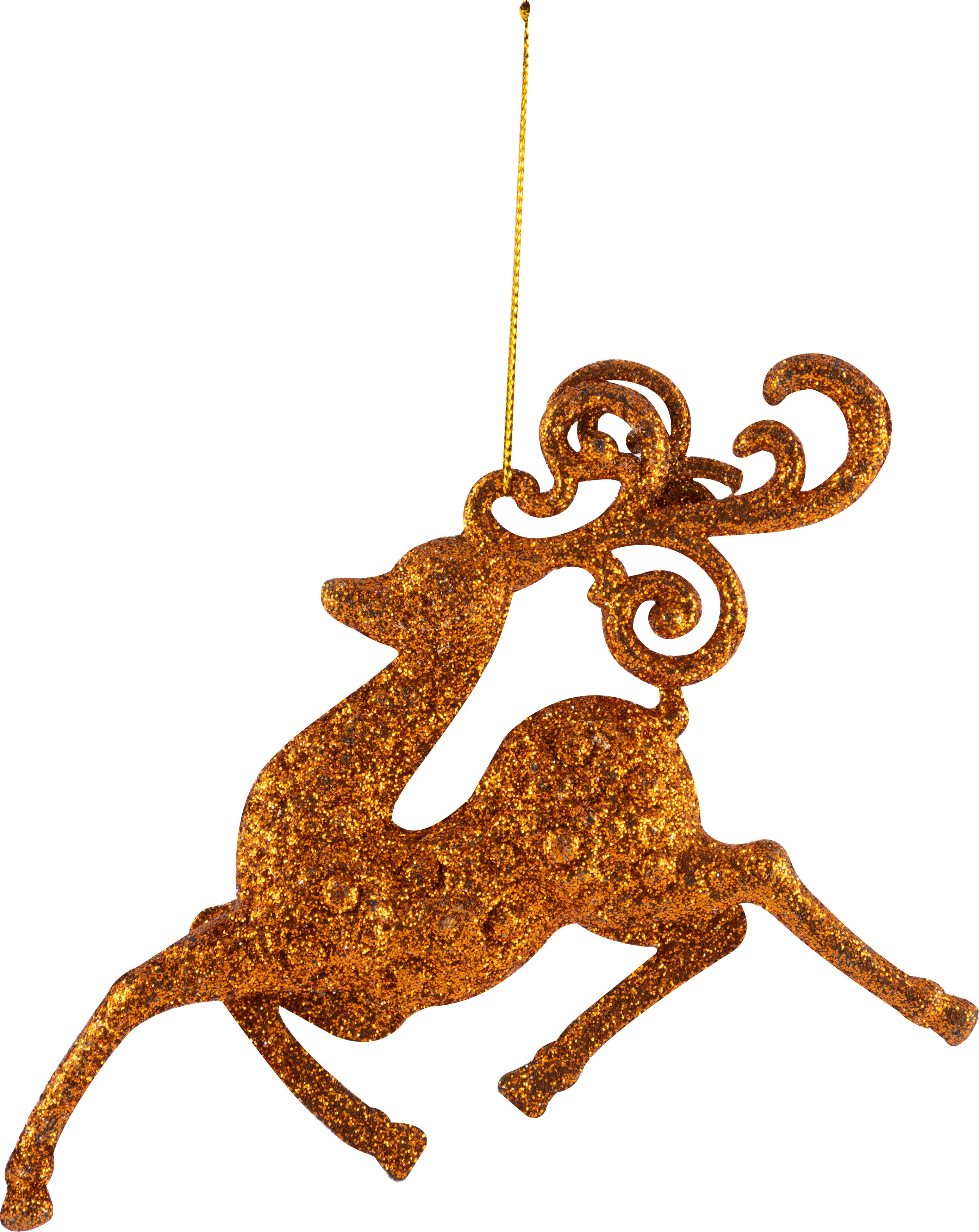 Изображение товара Украшение подвесное Олень цвет золотой 15x1.7x16.5 см для новогоднего декора