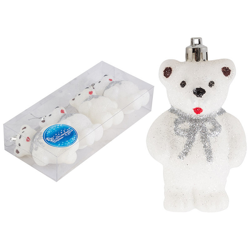 Изображение товара Набор елочных украшений Волшебная страна Медвежата 4шт