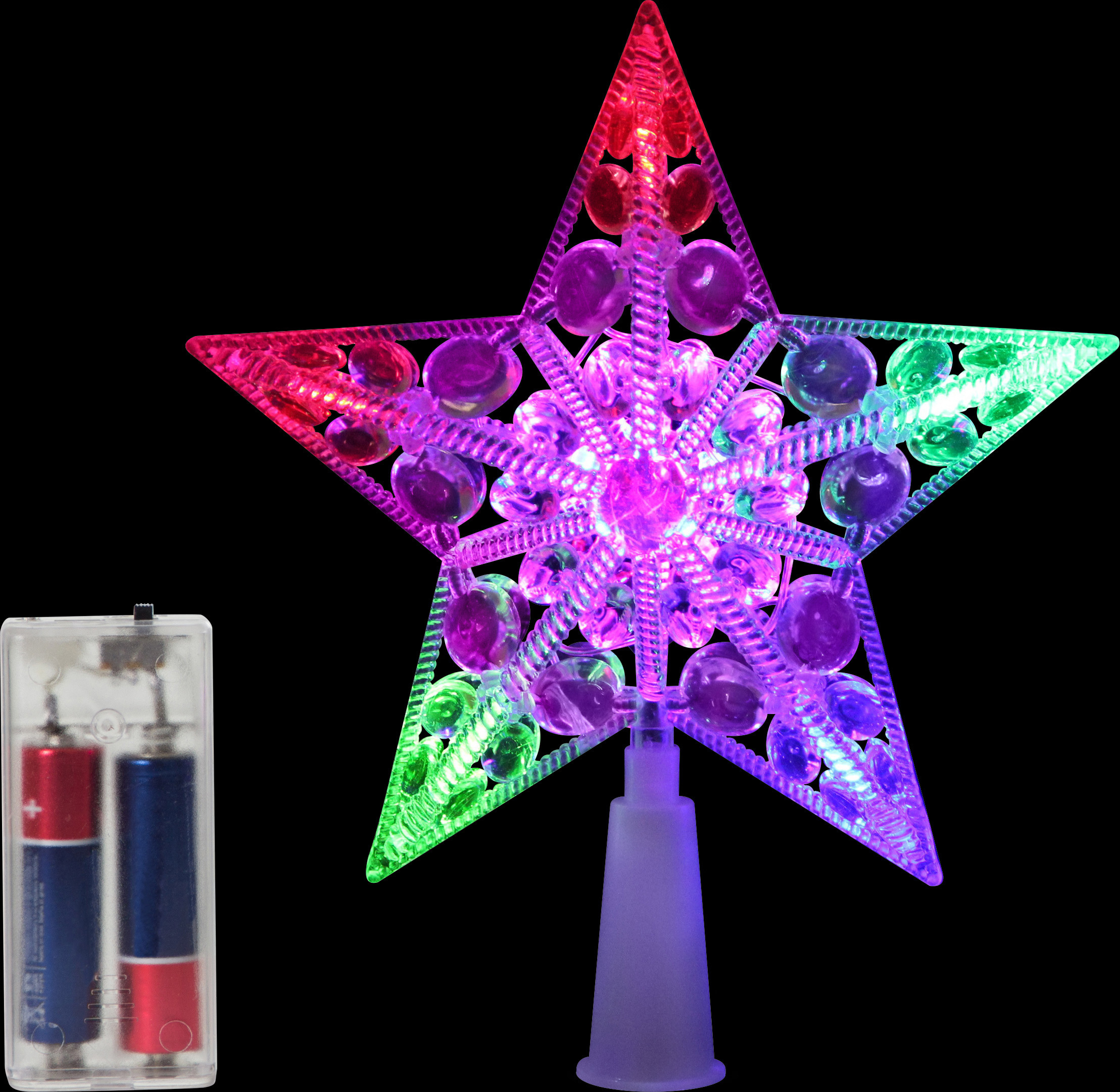 Изображение товара Верхушка на елку Волшебная страна Color star h 17 см разноцветный