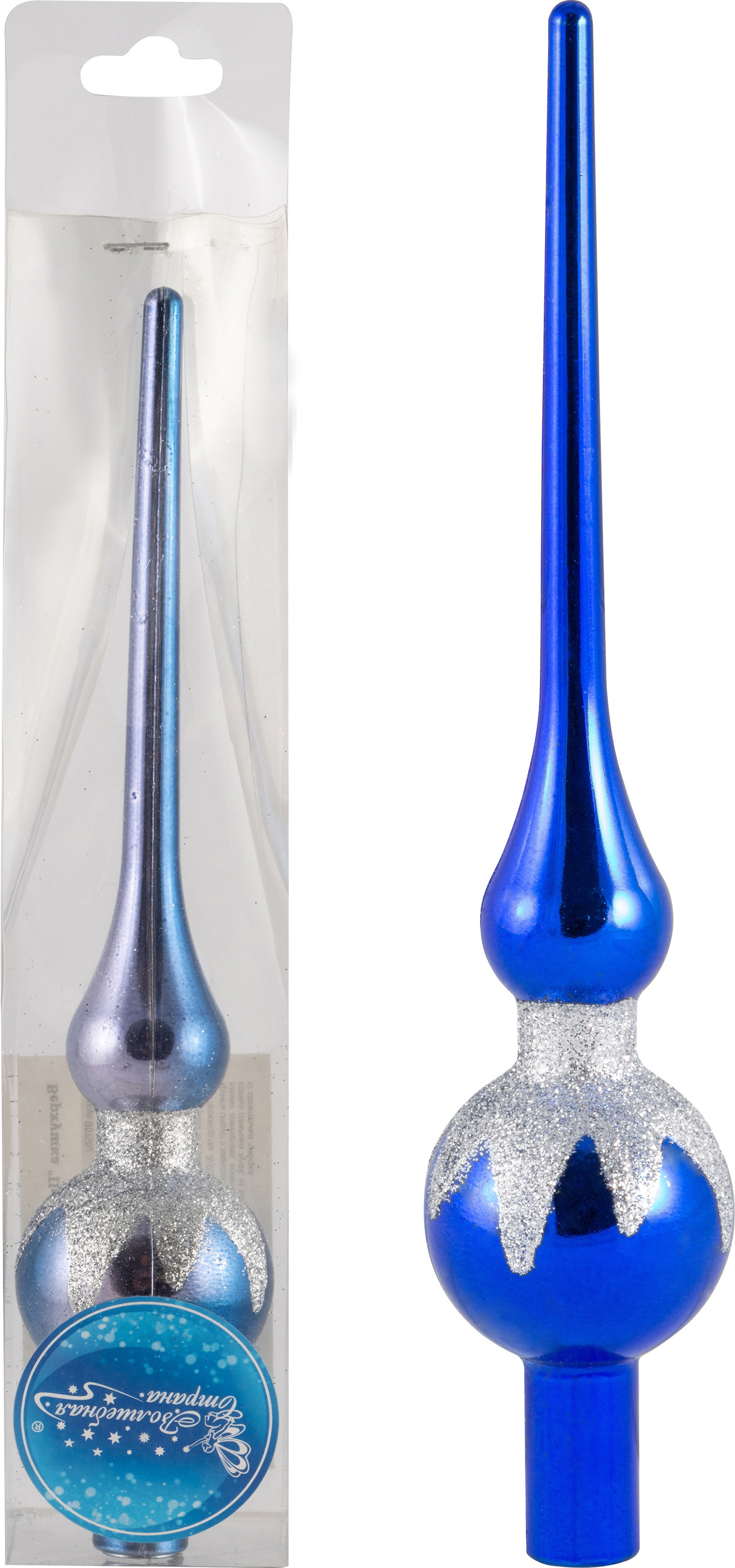 Изображение товара Верхушка на елку Волшебная страна Пика h 20 см синий