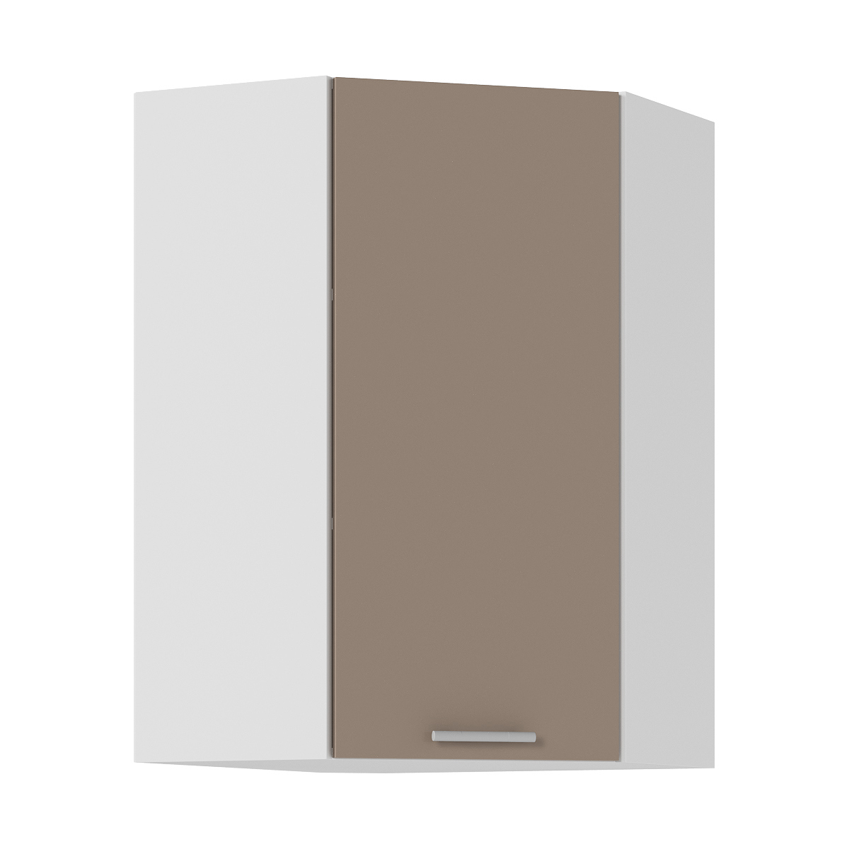 Изображение товара Шкаф навесной Стендмебель Ксения ШВ 450 Белый/Кофе с молоком глянец